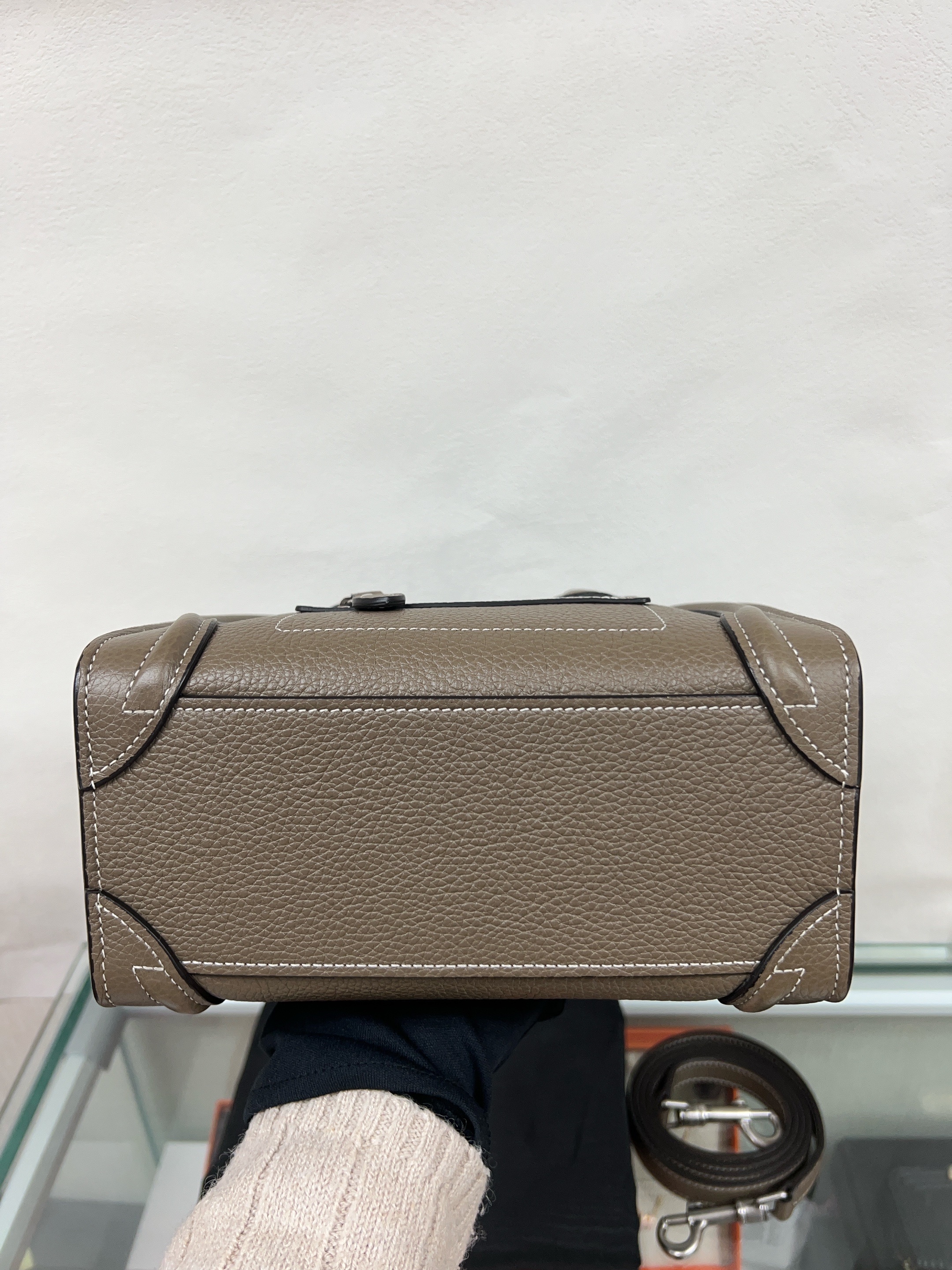 Celine luggage nano grey