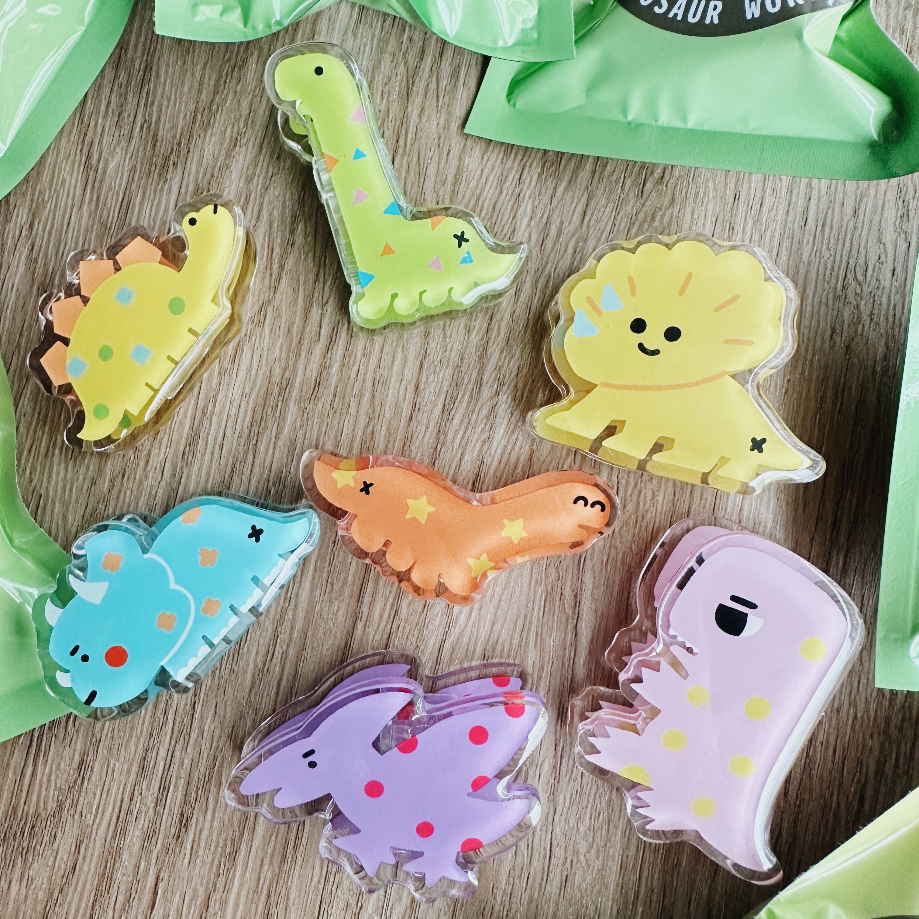 恐龍系列 壓克力夾 盲抽 全8種｜微醺斑比