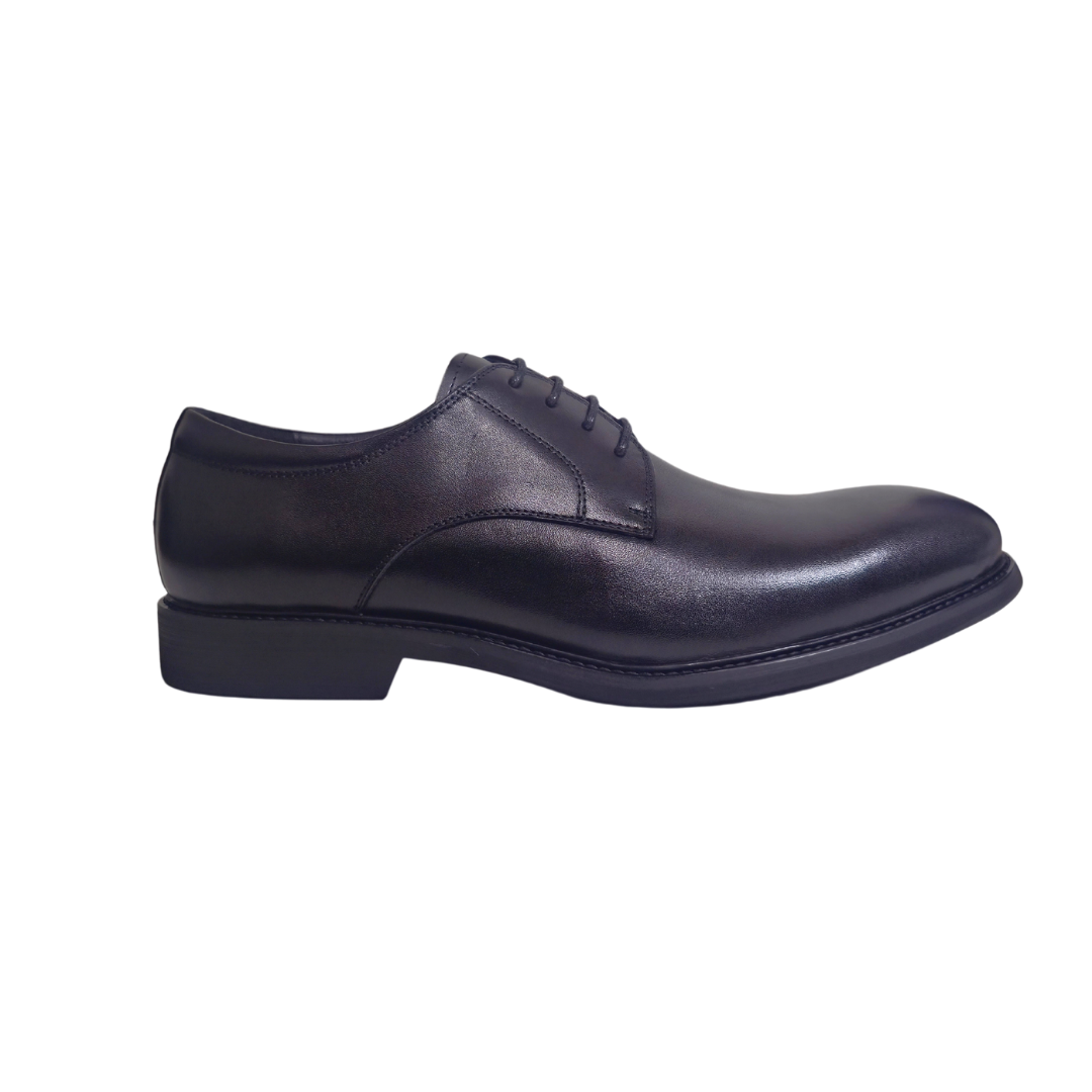 Revic 男裝皮鞋｜OF-42｜黑色素面德比皮鞋