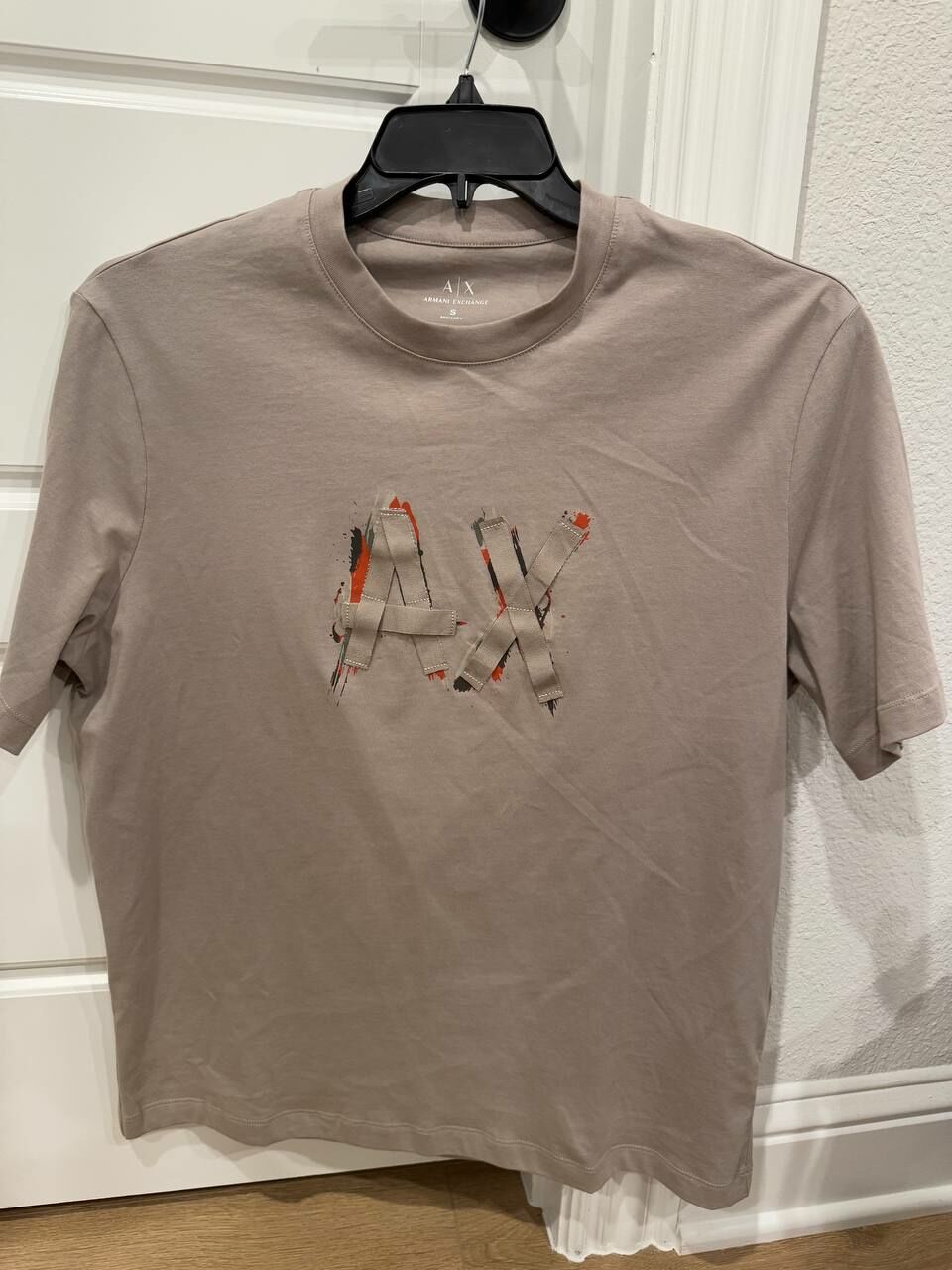 [U]  USW ARMANI EXCHANGE AX LOGO T-SHIRT,BROWN, 1920313 (UZZ203)