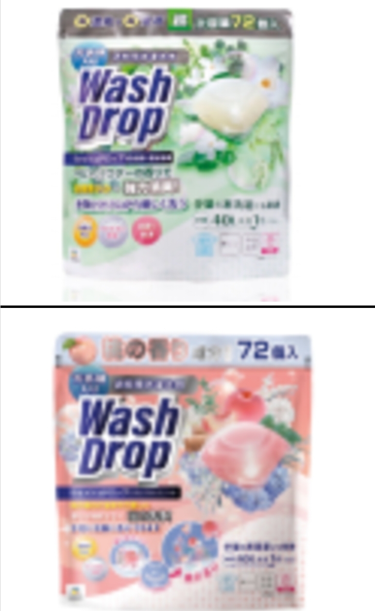 ca17037  DoDoME 爽身粉味超濃縮3D洗衣珠 (72個)／粉紅桃子洗衣珠(72粒)  $78/1 $145/2