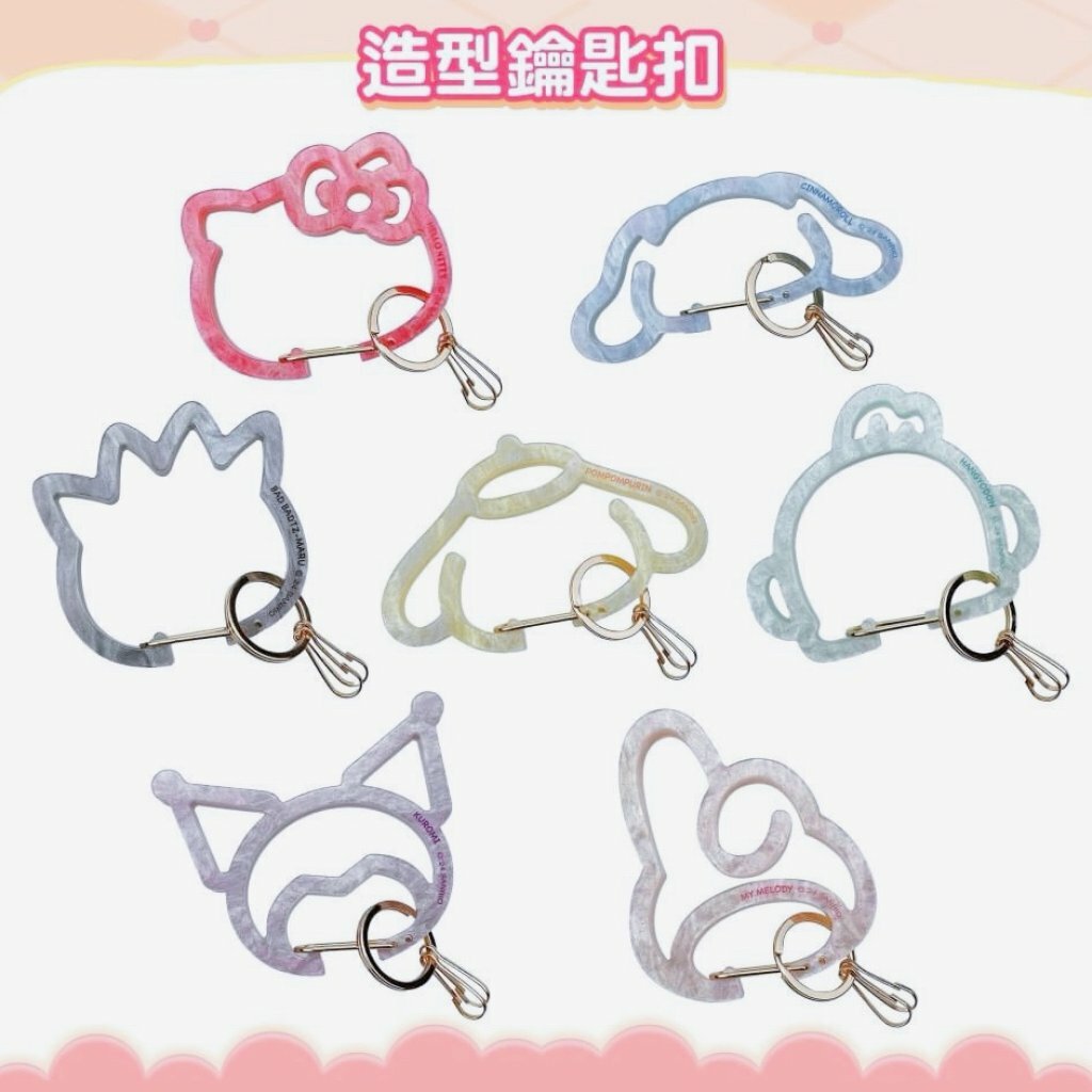 Global Sanrio D-Cut 頭型匙扣