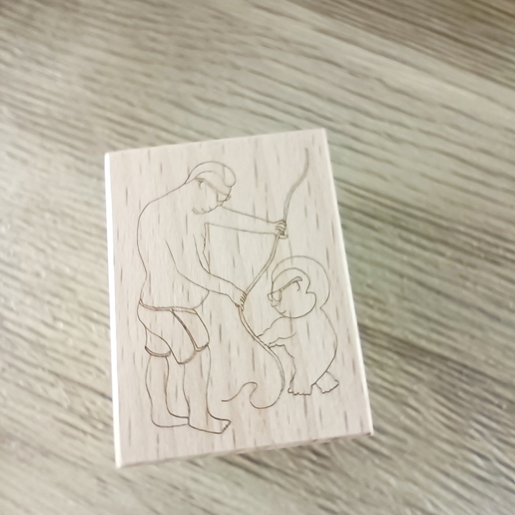 盛盛工作室．貓蛇大戰 & 猩猩 膠板印章