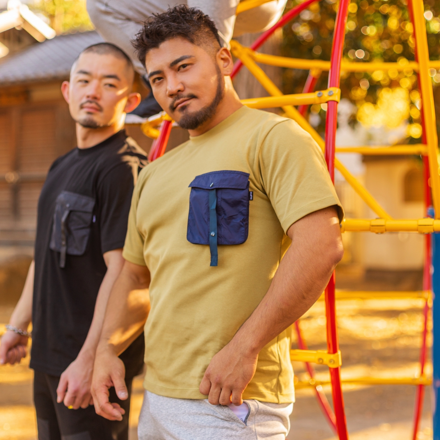 2025 全新系列  - Oversized Pocket Tee 寬版落肩T恤 草綠