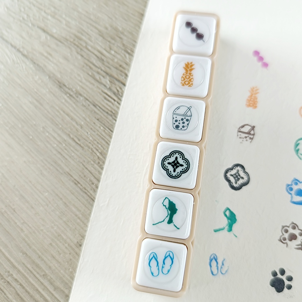 好築藝．台灣特色/貓咪掌印 壓壓浸透印/連續章