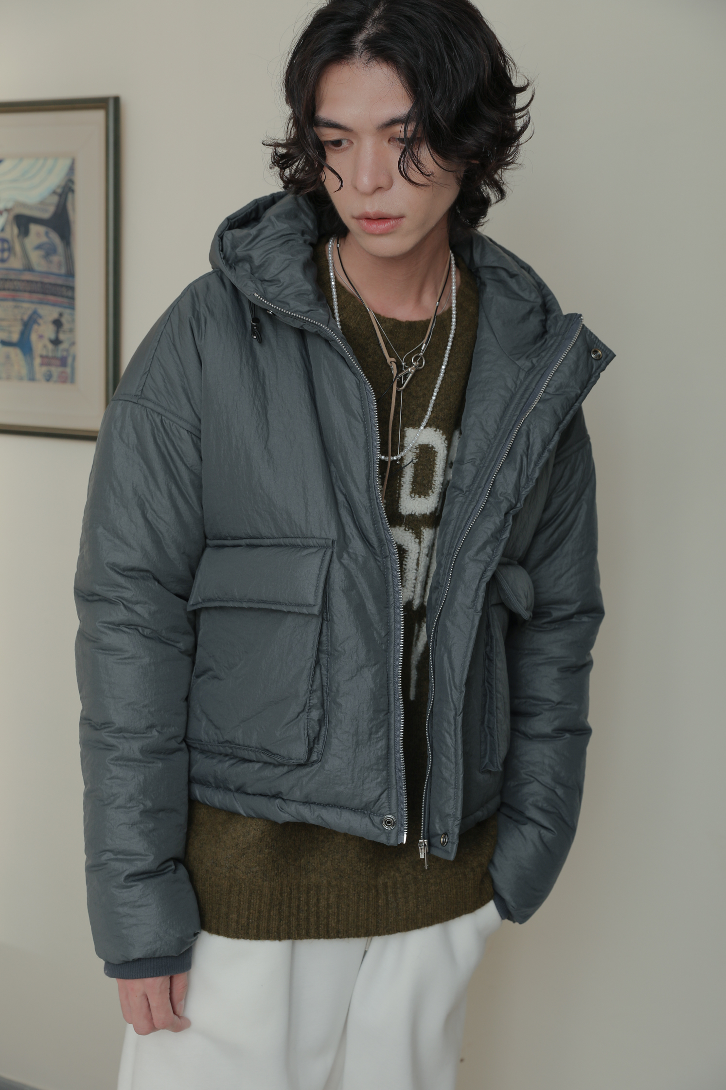 Mono Padded Crop Hooded Jumper #鋪棉外套