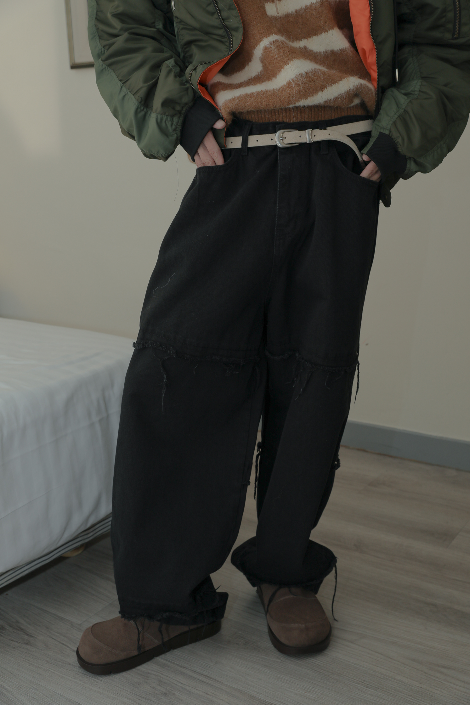 Nonce wide Denim #牛仔褲