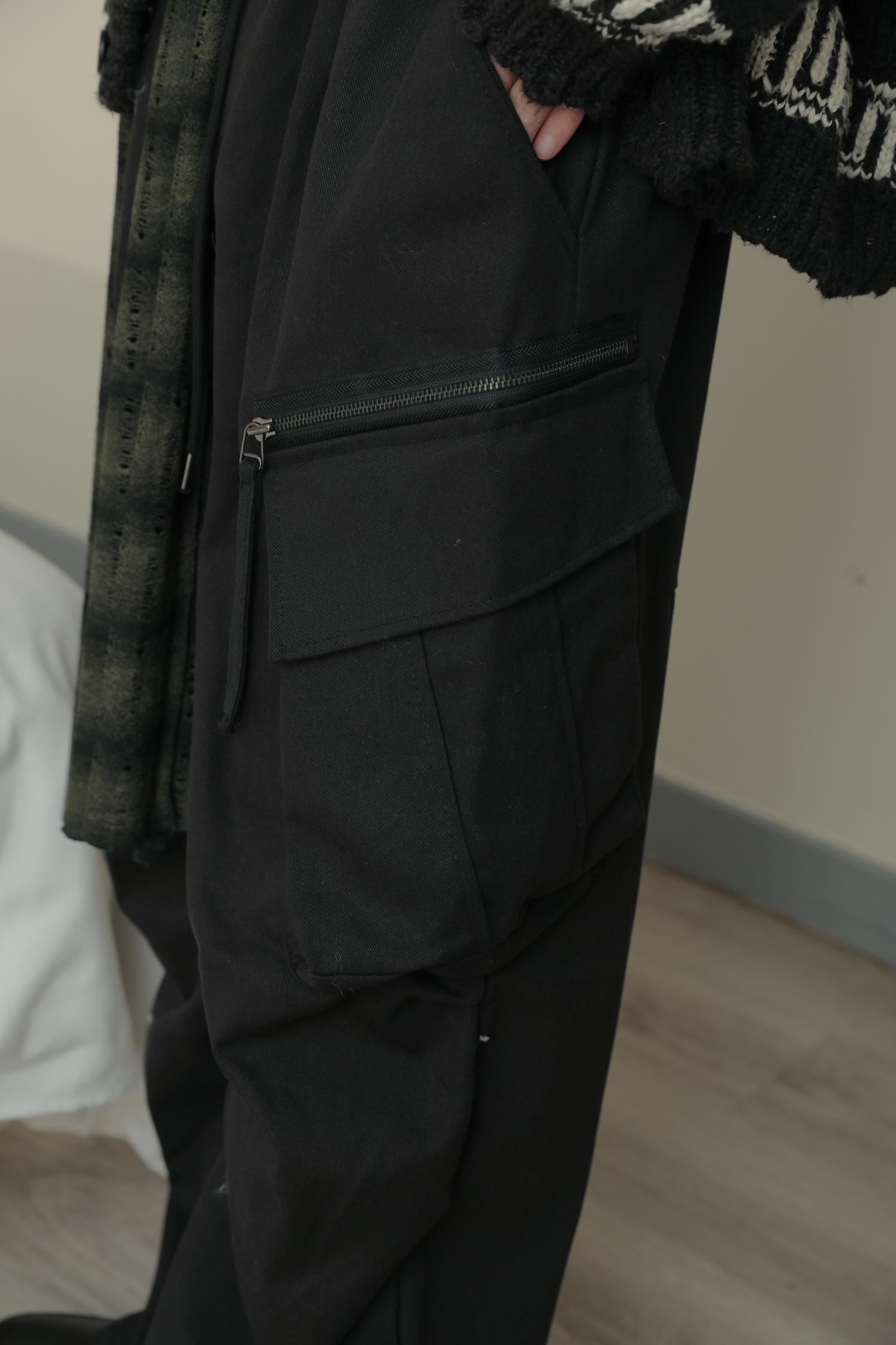Point Zipper Cargo Pants #工裝褲
