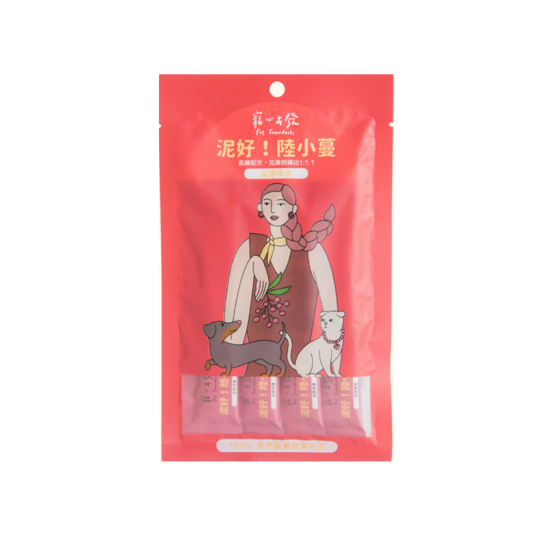 寵心出發｜泥好！陸小曼72g｜雞+蔓越莓｜泌尿保健｜天然機能蔬菜肉泥