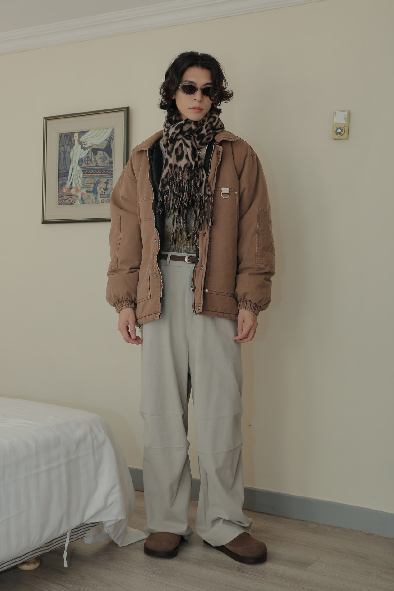 Vintage Washed Cotton Padding #外套