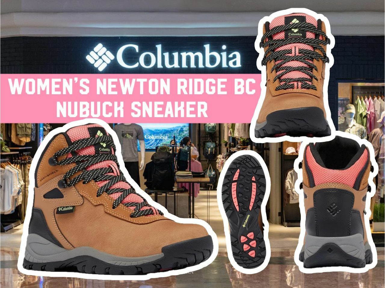 【預購】Columbia G010951 女裝Newton Ridge中筒鞋