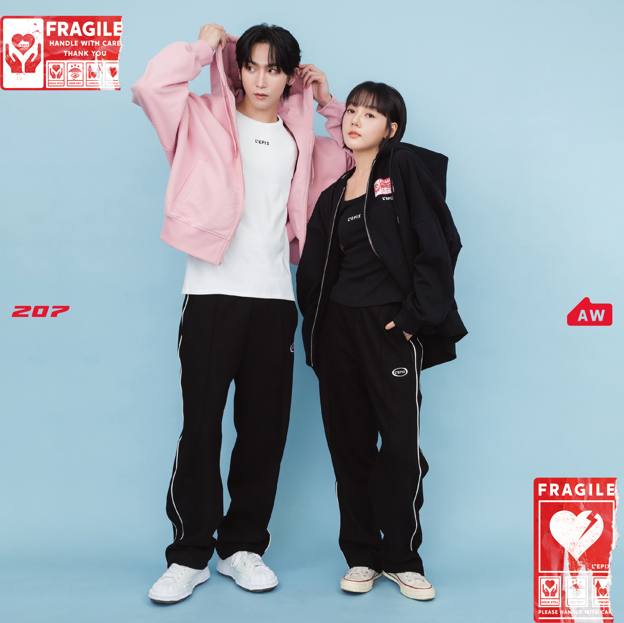 L'EPIX Handle With Care Zipper Hoodie 24 A/W 連帽拉鍊外套