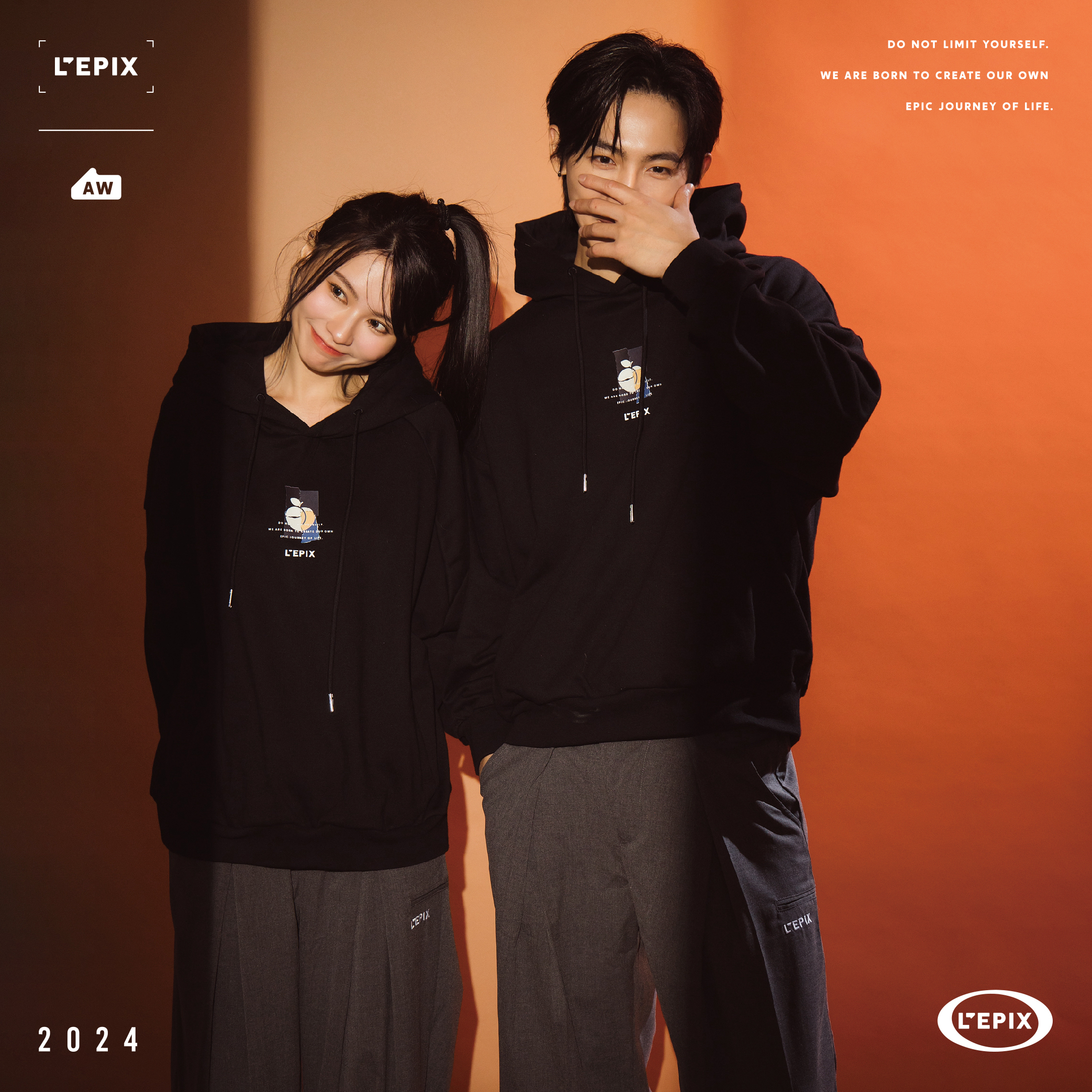 L'EPIX Peach Collage Hoodie 24 A/W 拼貼桃子帽T