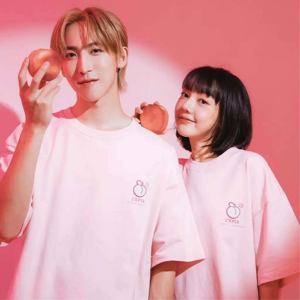 L'EPIX Peach Logo Tee 蜜桃短袖