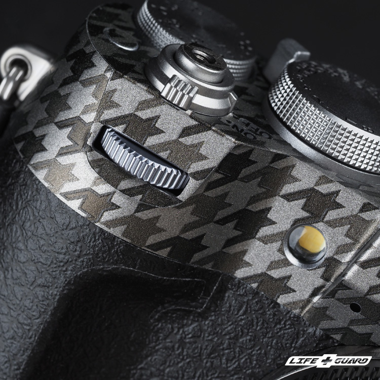 FUJIFILM X-T50 XT50 貼膜質感特寫，LIFE+GUARD 設計風格