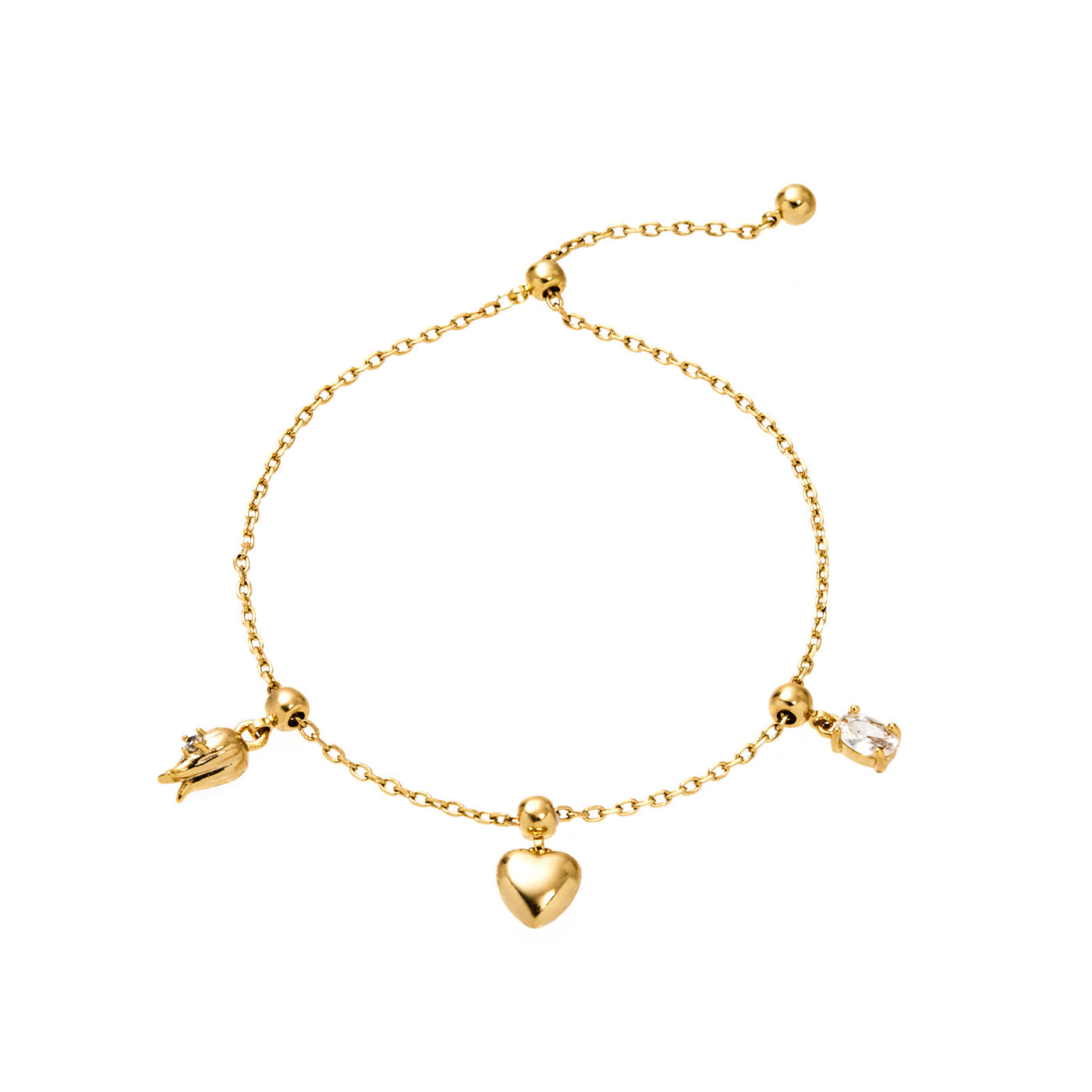 平價飾品,鍍18K金,愛心,手鍊