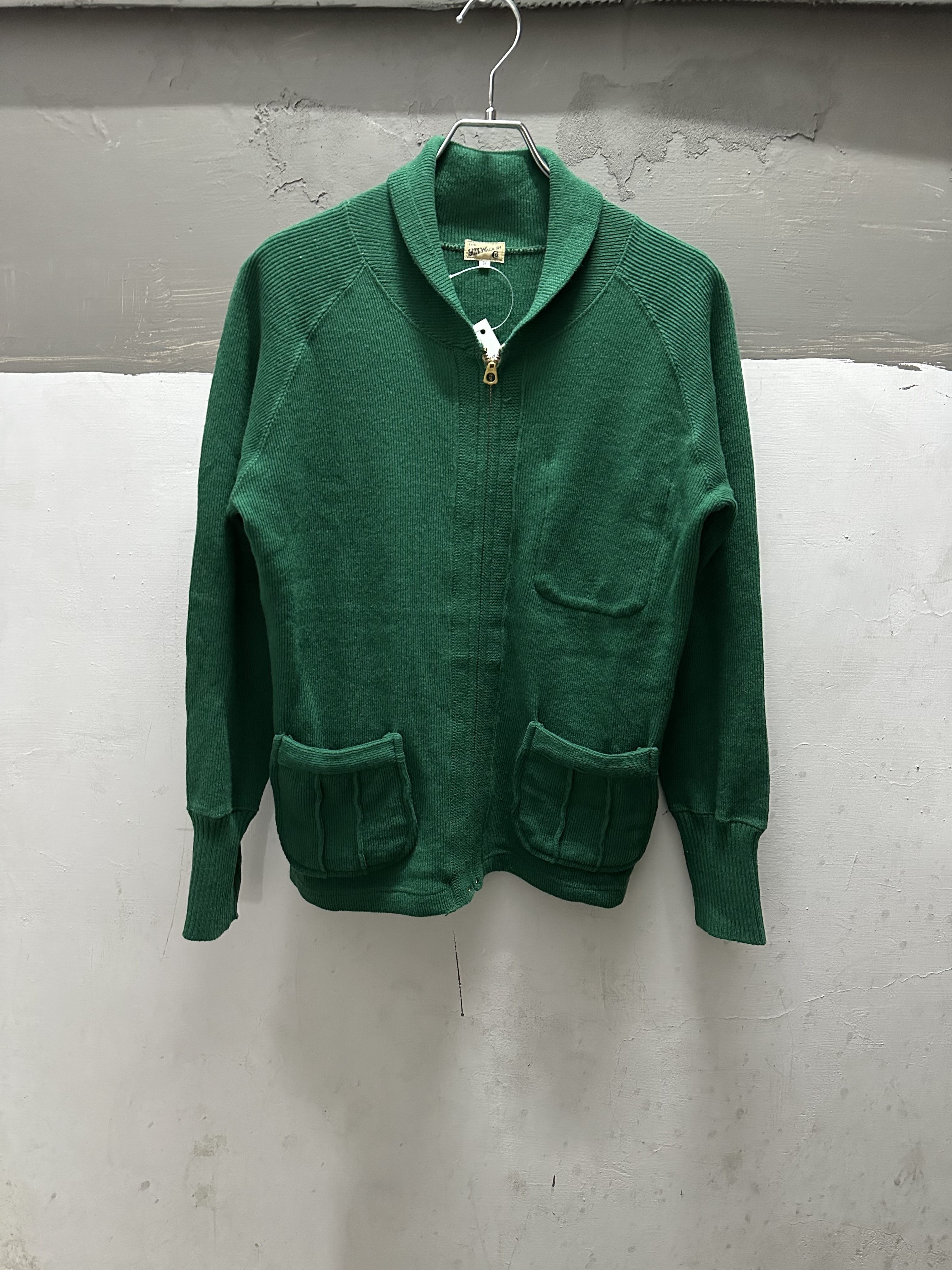 Y.M WALK ON 20s STYLE Knit Sweater*Hookless Zipper Made in Japan