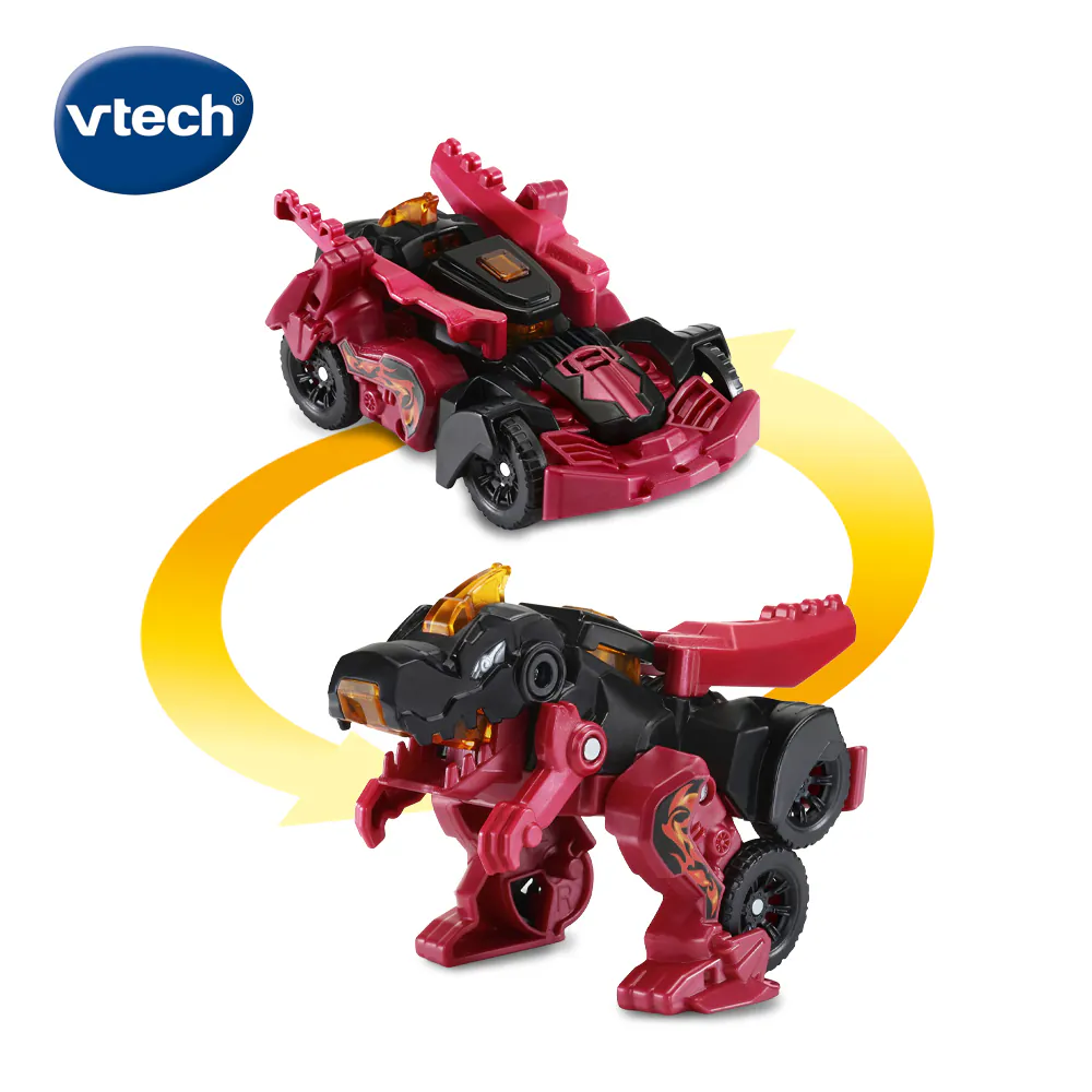 《 英國 Vtech 》 聲光變形恐龍車-霸王龍-布雷茲 537903