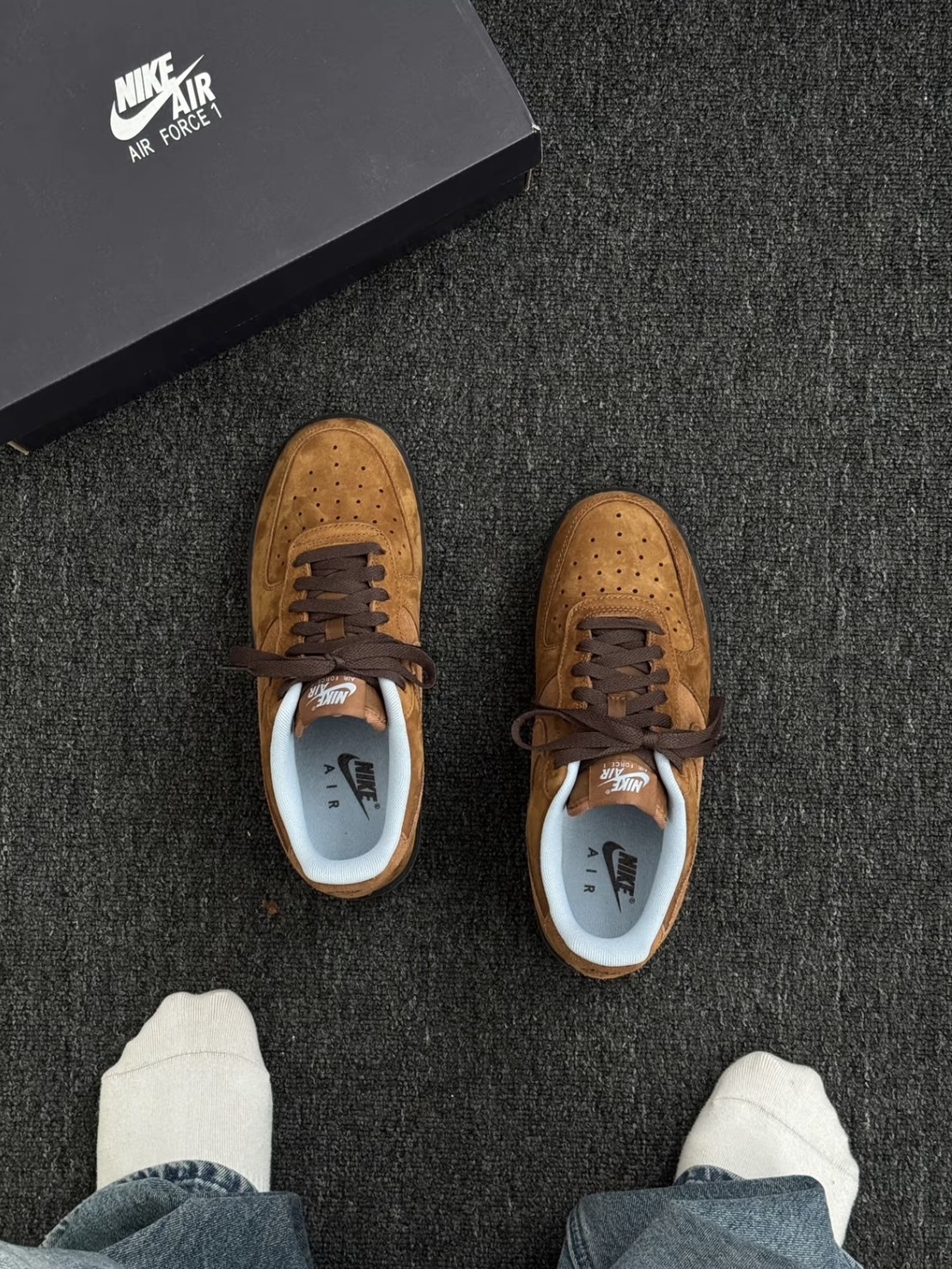 Nike Air Force 1 "Light British Tan" 深咖啡