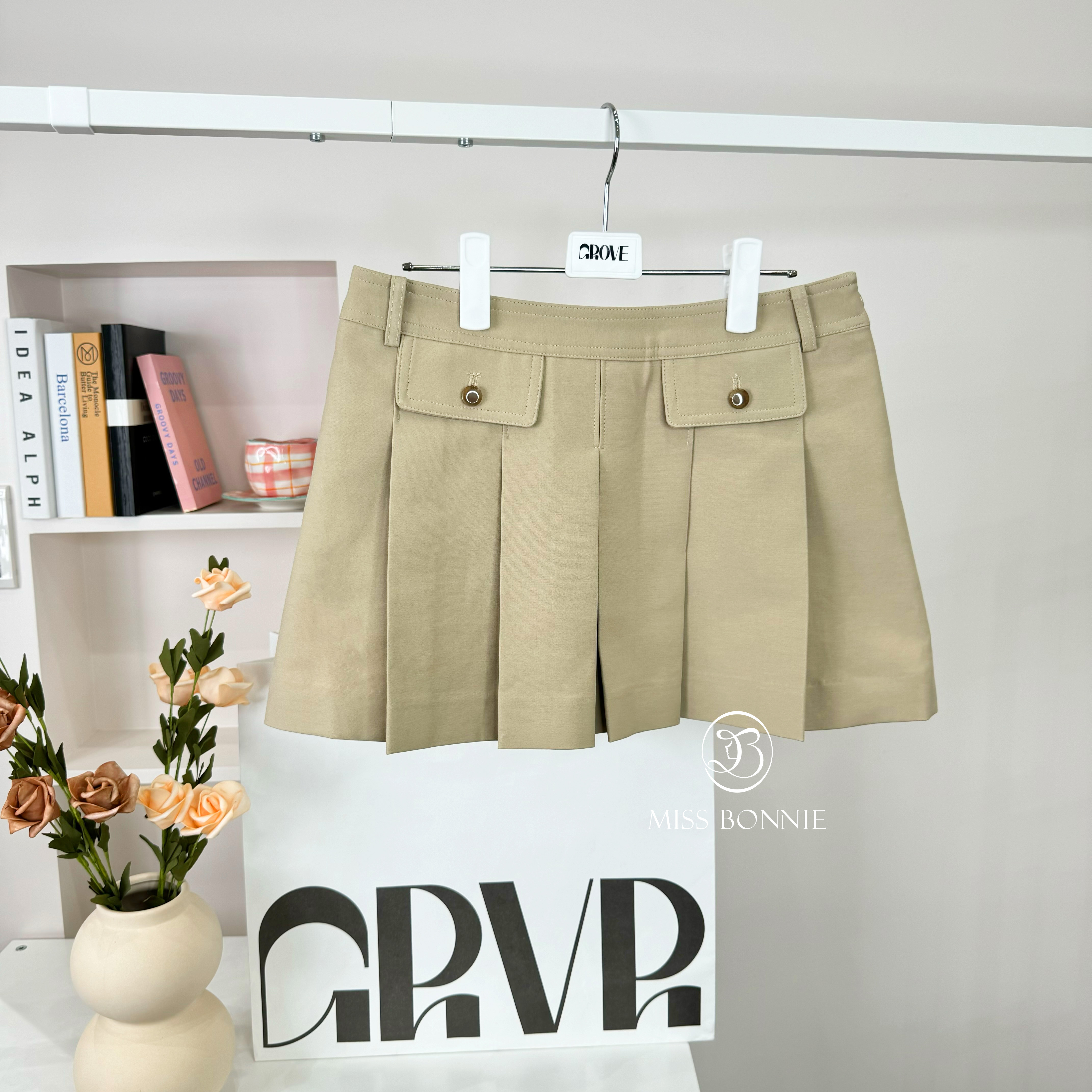 GROVE百褶短裙