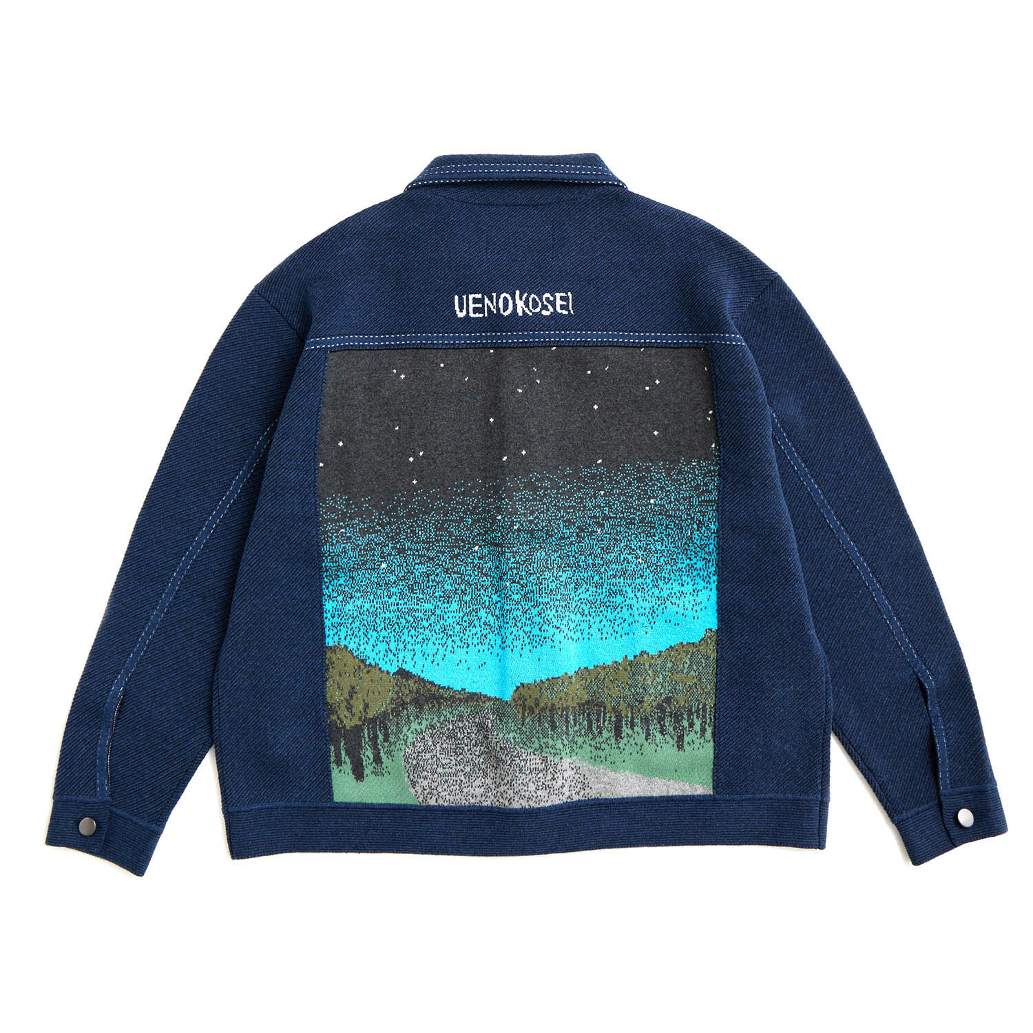 [UENO KOSEI] No title II Jacqard Denim-like Jacket