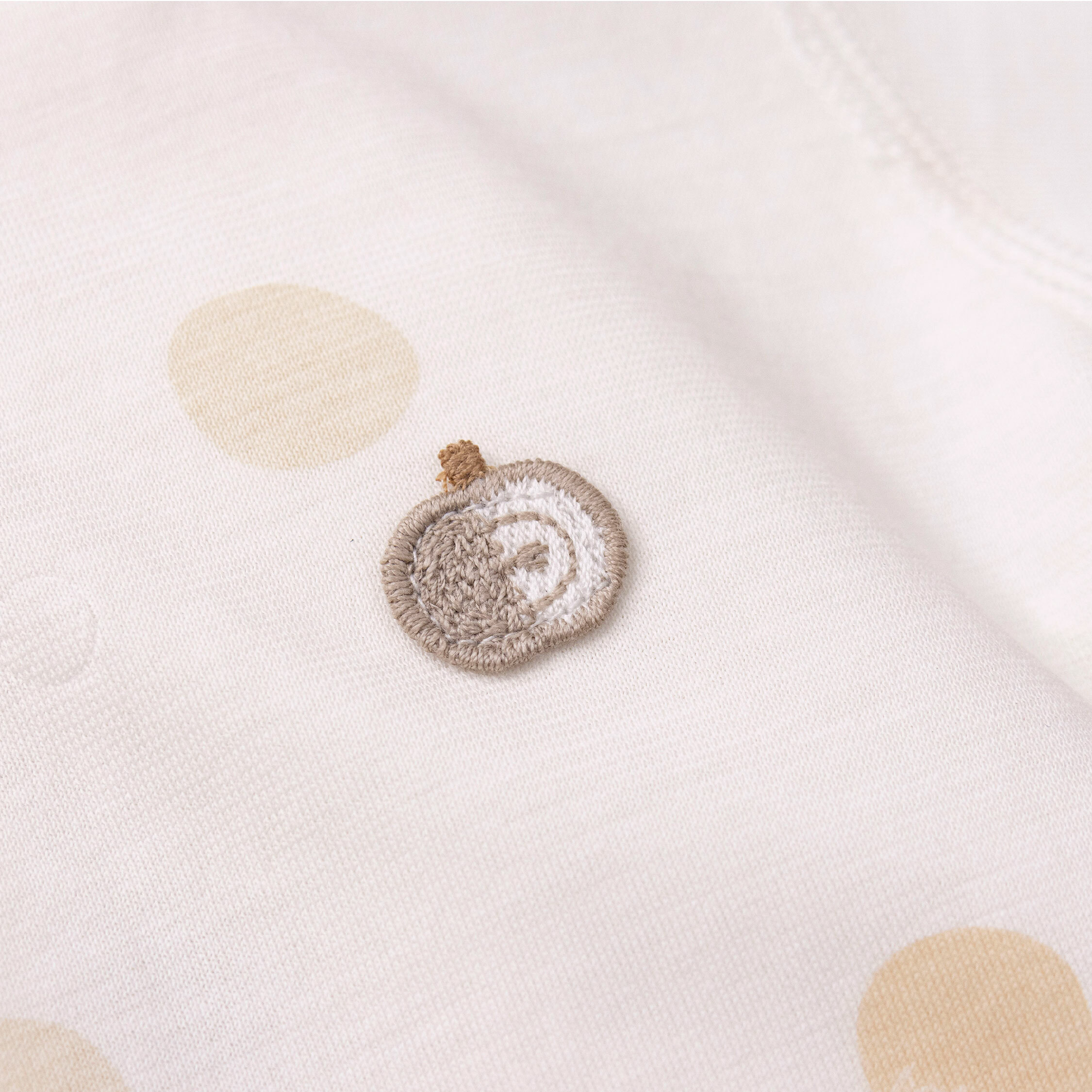 純淨系列【T0003】蘋果小蜜蜂開襟長袖連身衣