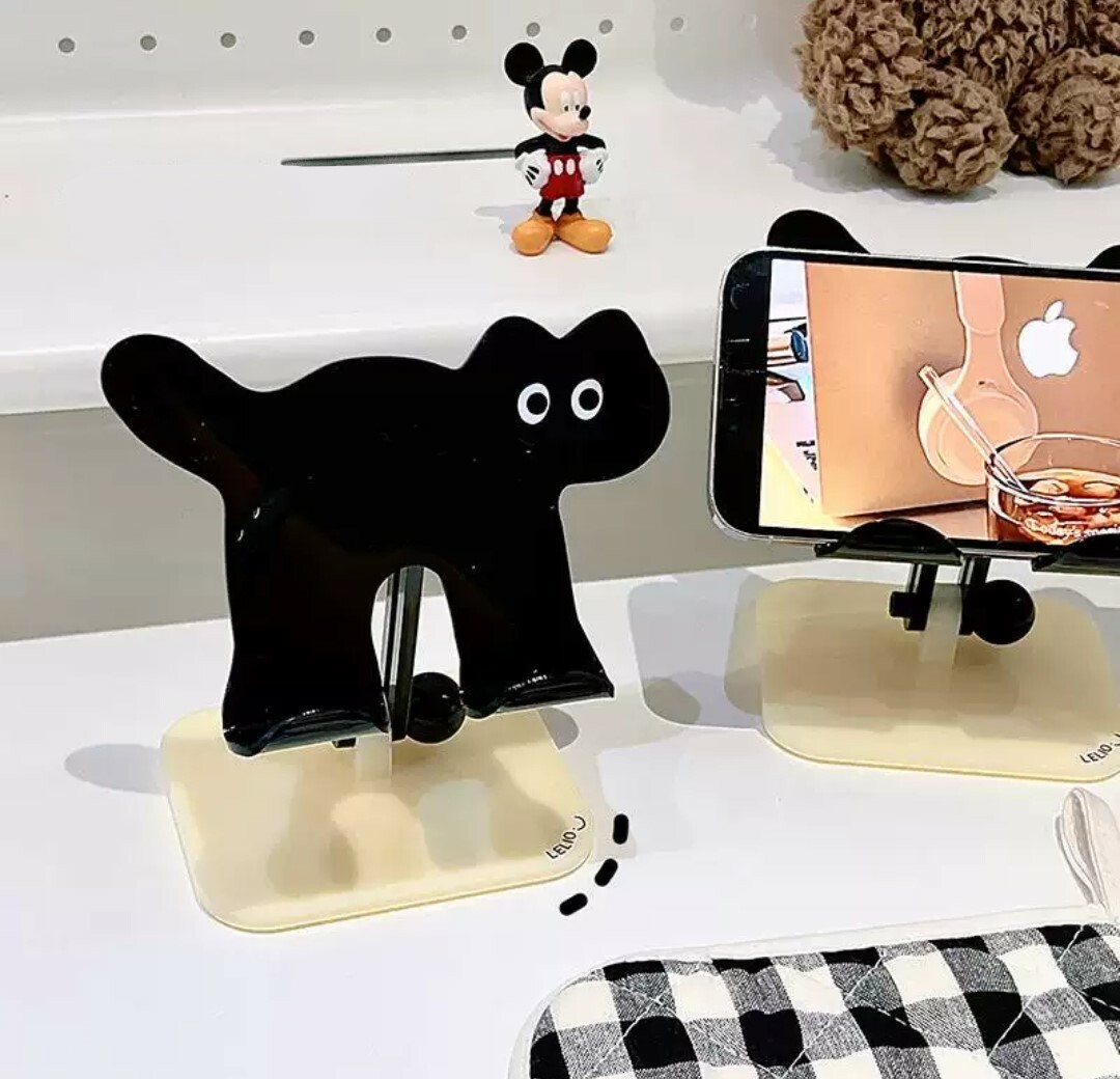 小黑貓手機平板支架