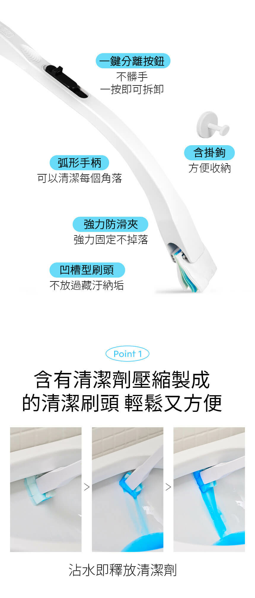 SAENGONG 生活工作所 拋棄式馬桶刷清潔組