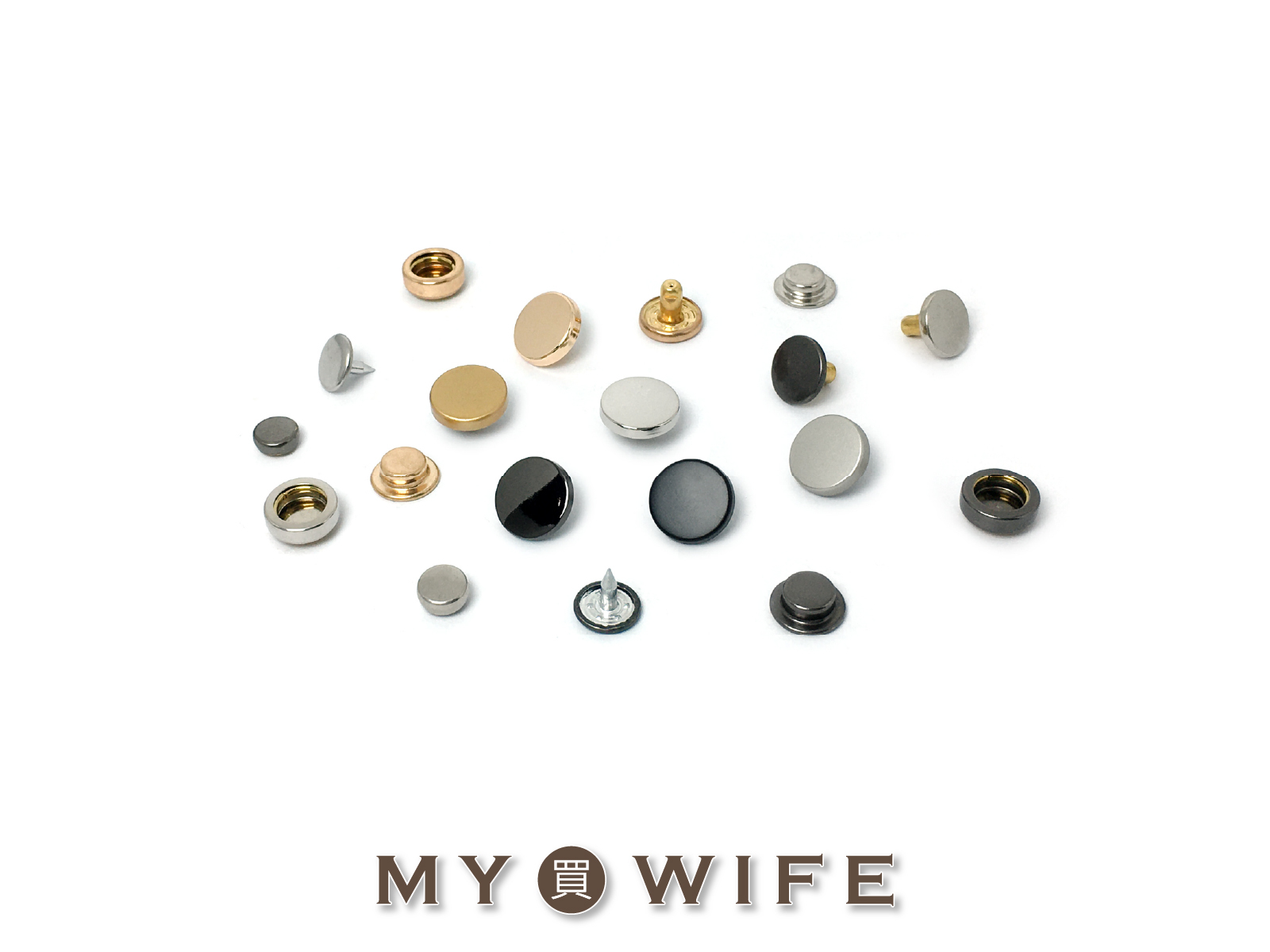 【平面款】合金面特殊四合釦_6色4規格【12.5PM-503D/12.5PM-503/15PM-501/17PM-501】