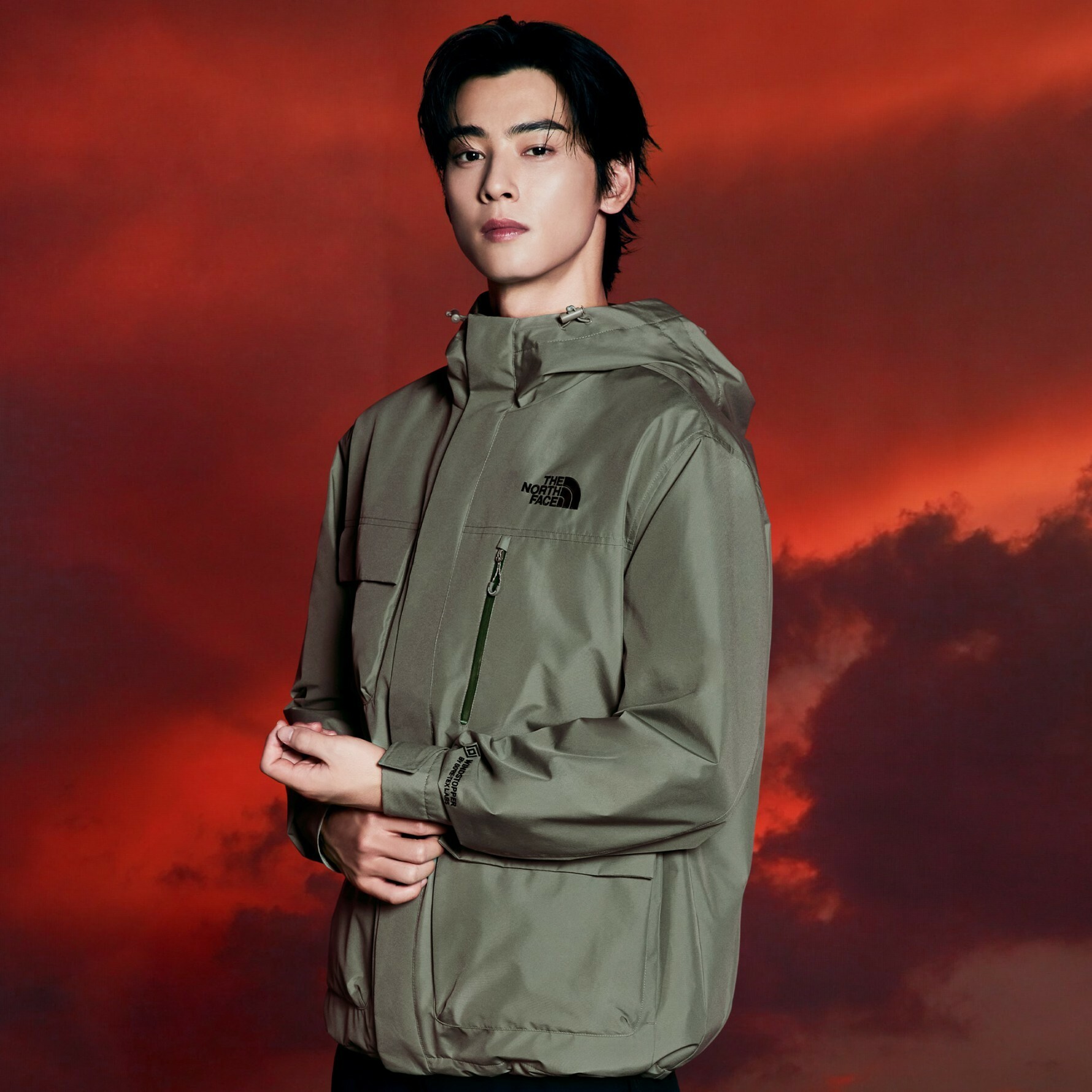 【OWN】The North Face M'S GREENLAND W/STOPPER JACKET 防風 防潑水 GTX 露營 戶外 連帽 外套 不分男女 綠色 卡其 NJ2GP59B NJ2GP59C