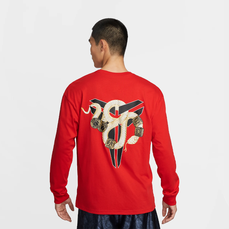 NIKE Kobe "Year of Mamba" Max90 LS Tee 曼巴之年 黑 白 紅 cny 薄長tee 長袖上衣 IB0242-010-657-133