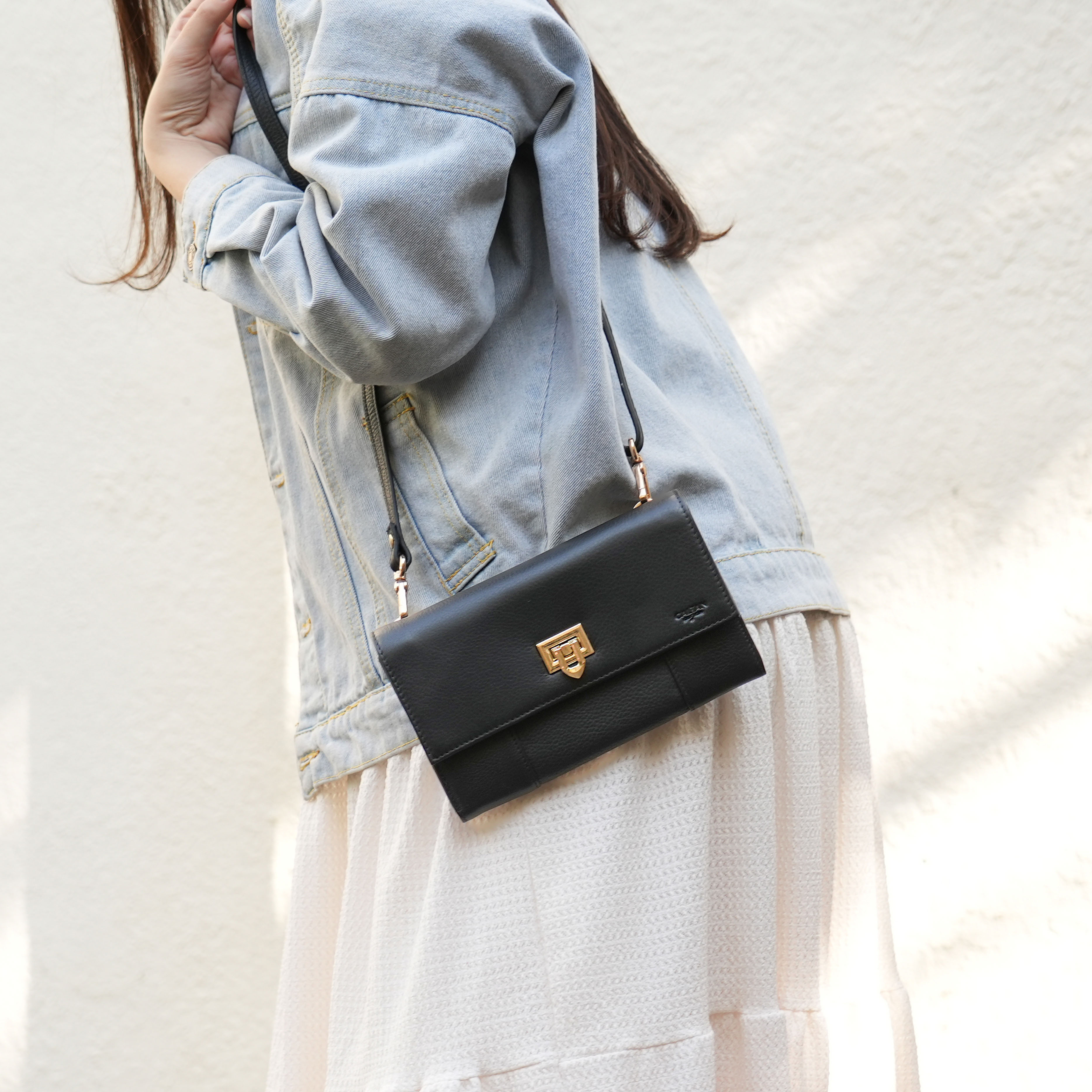 Daily金屬插扣長夾手機包-四色(2233)