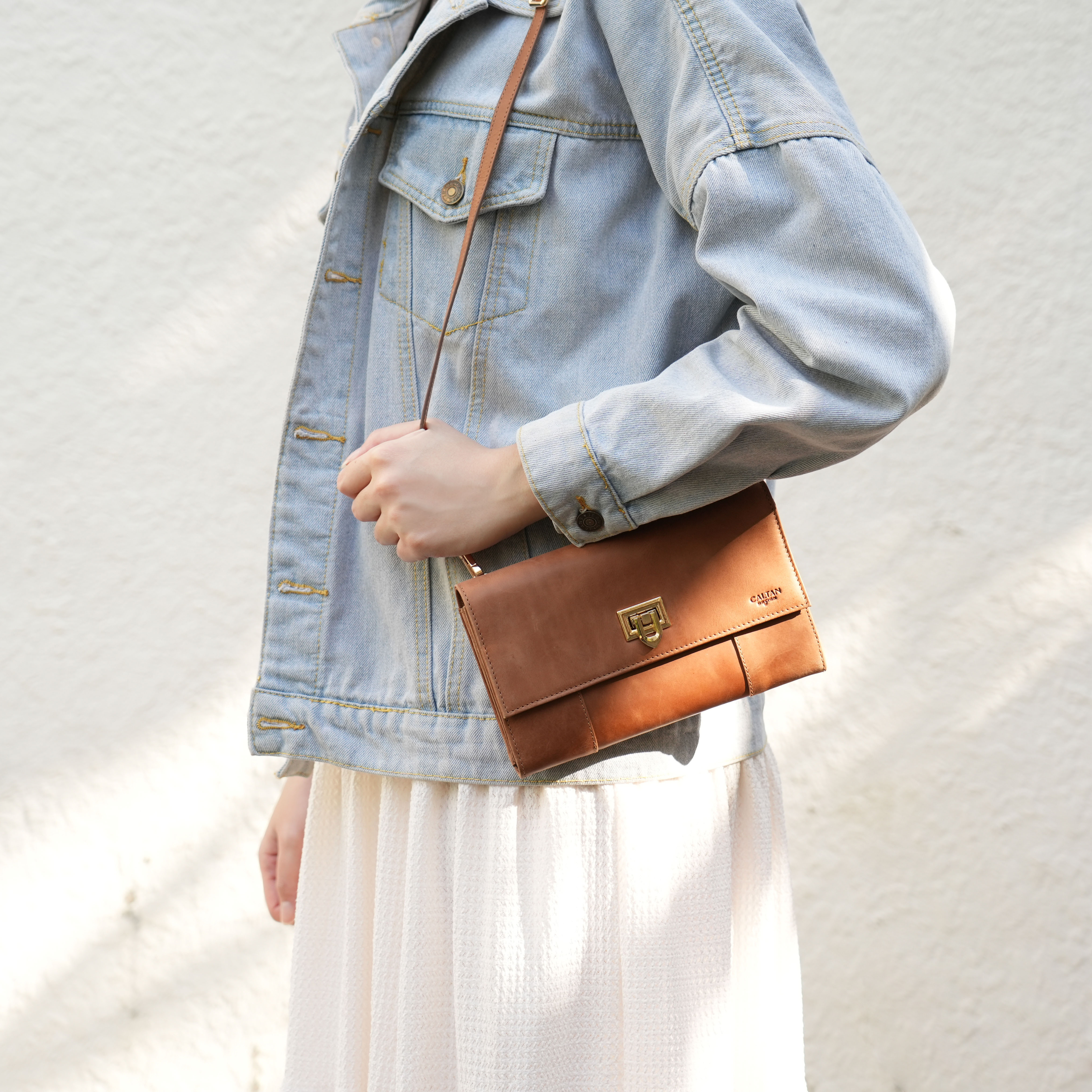 Daily金屬插扣長夾手機包-四色(2233)