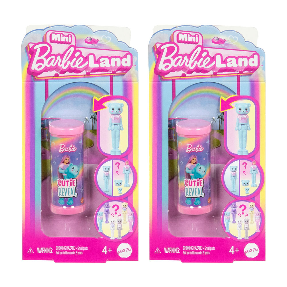迷你芭比樂園- 驚喜動物換裝系列(粉紅罐系列) 一組兩入 隨機出貨