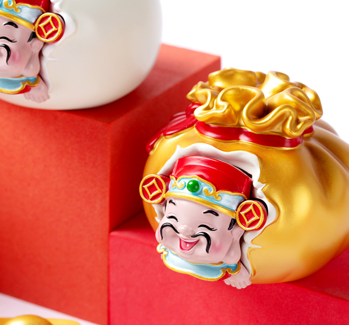 財神爺吉利聚財系列擺件(五款)