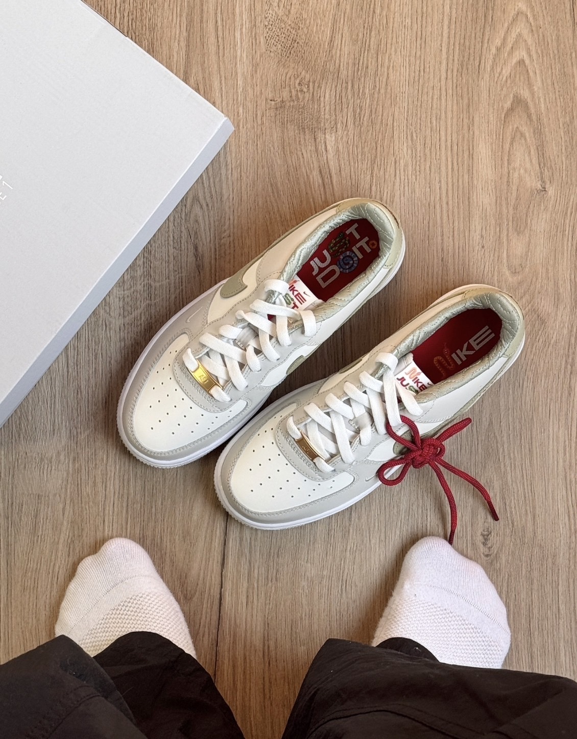 預購 Nike Air Force 1 Low "Year Of The Snake" GS 蛇年 春節限定 白綠