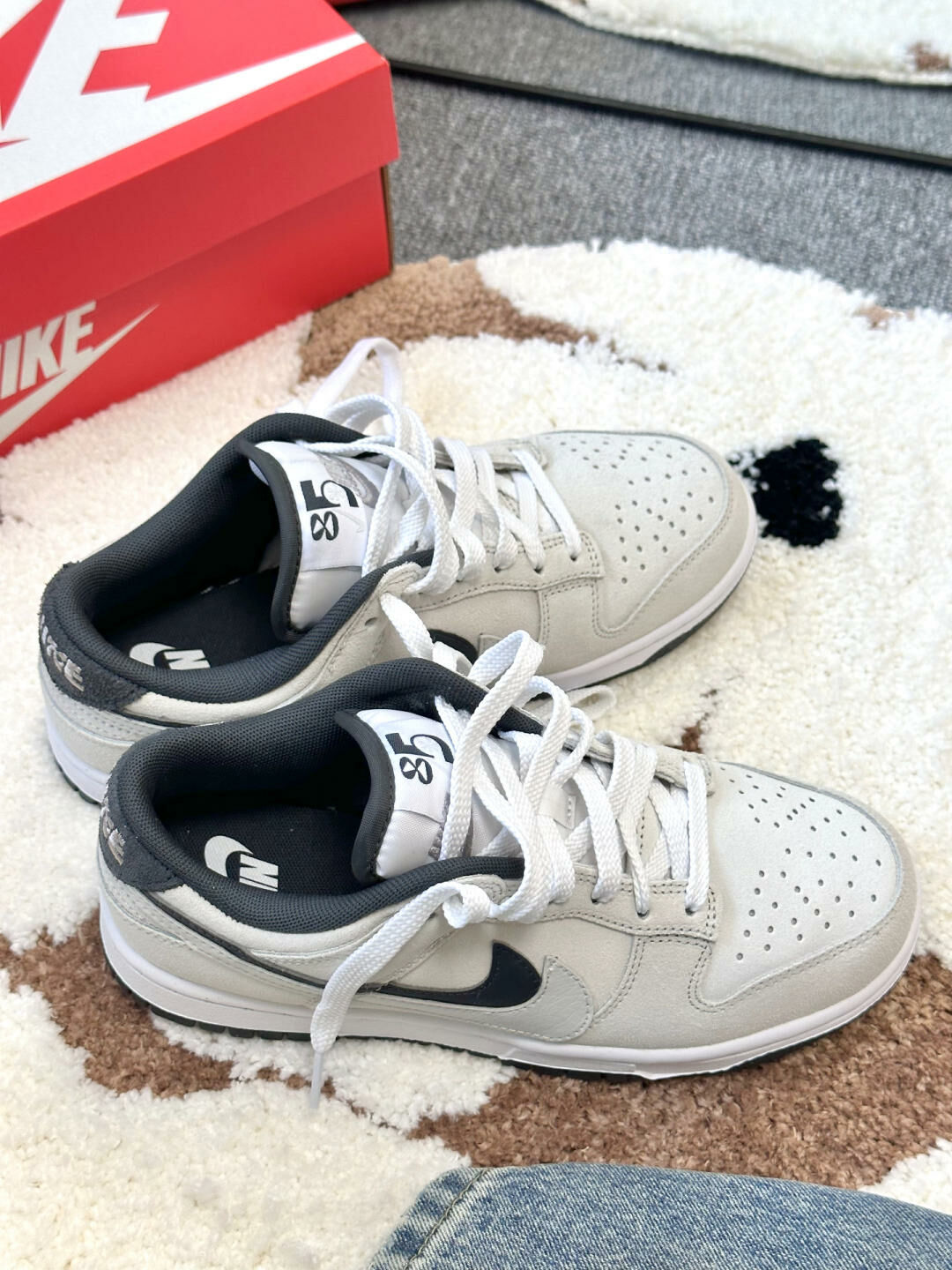 NIKE DUNK LOW 85 芝麻灰黑 米灰 雙勾 解構 女鞋 HV1800-101 / 現+調