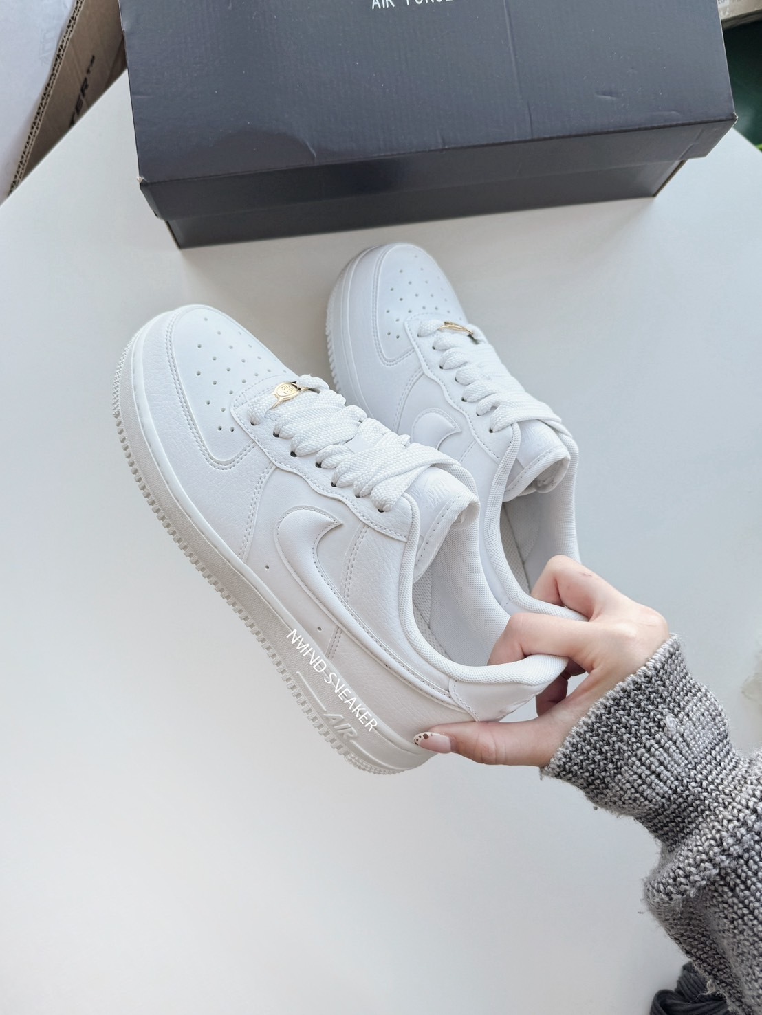 升級版✨ NIKE AIR FORCE 1'07 'TRIPLE WHITE' 經典全白 立體LOGO