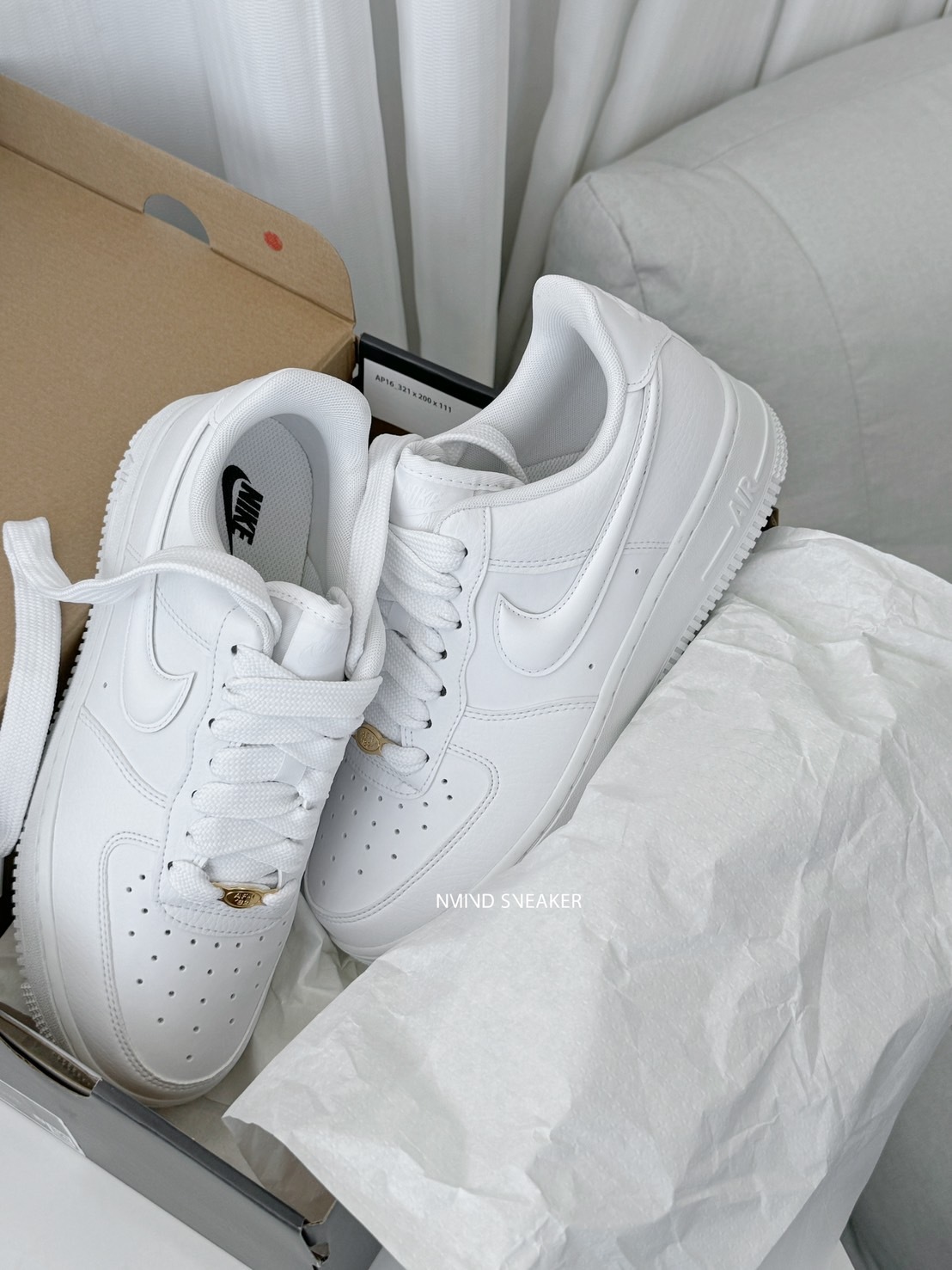 升級版✨ NIKE AIR FORCE 1'07 'TRIPLE WHITE' 經典全白 立體LOGO