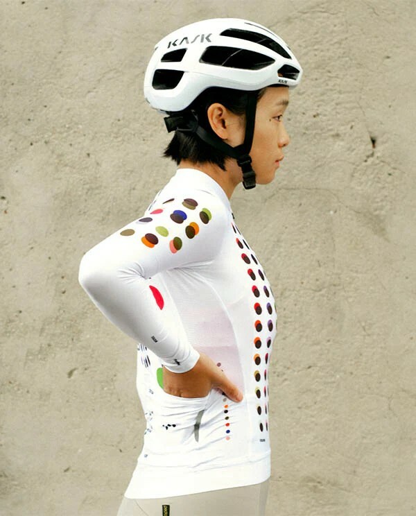 Pedla 女款薄長袖車衣 Colour Theory Classic LS Jersey White /白