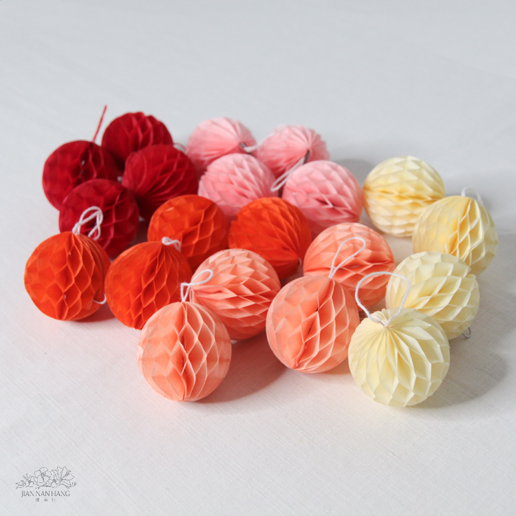 裝飾 燈籠球掛飾 4入 5色