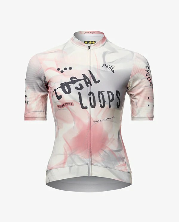 Pedla 女款車衣Local Loops Pro Pursuit 2.0 Jersey Club Almond /灰粉