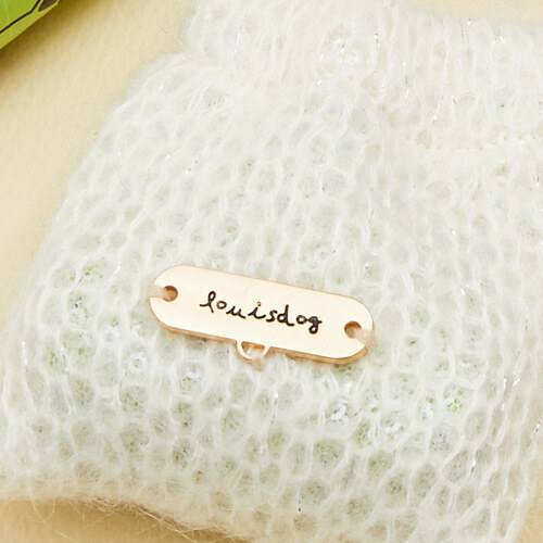 Louisdog 義大利針織雪白便便袋