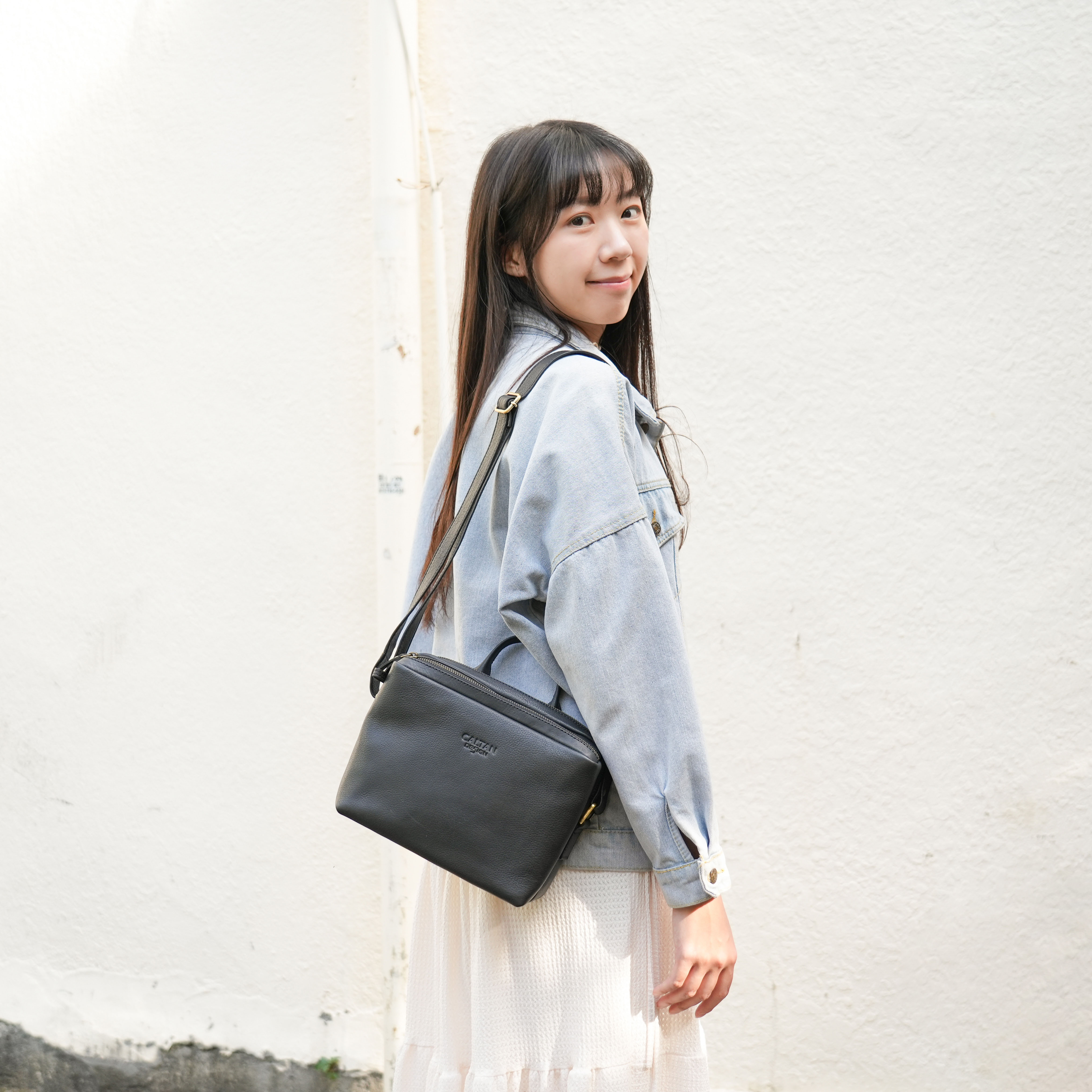 真皮雙層鬆軟枕頭包-兩色(5508)