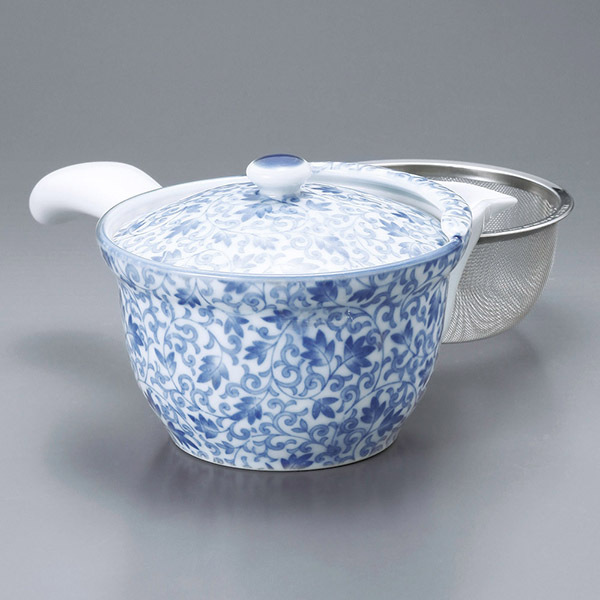 【有田燒】花唐草 橫手急須0.25L