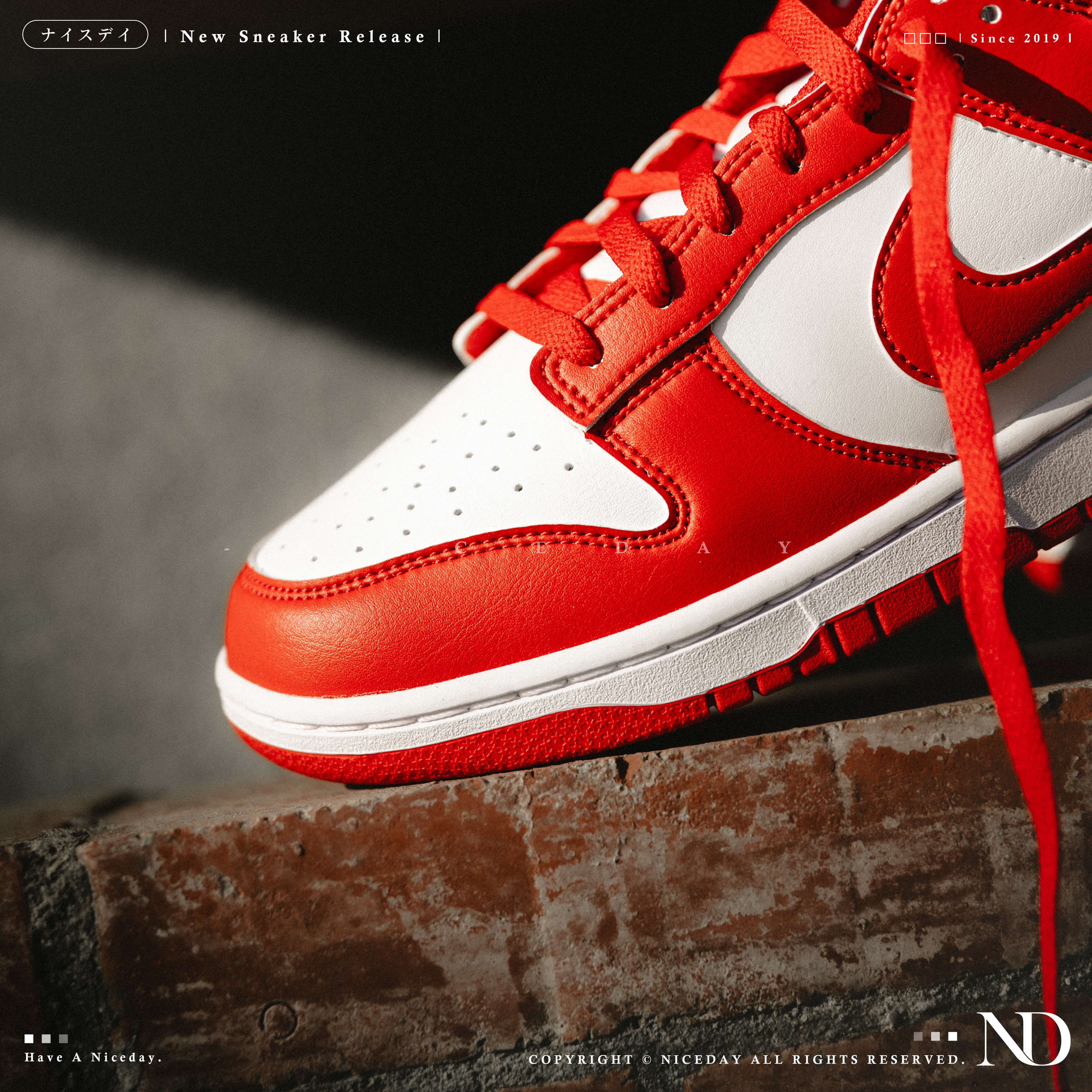 NICEDAY 現貨 Nike Dunk Low 大學紅 紅色 紅白 HF5441-104