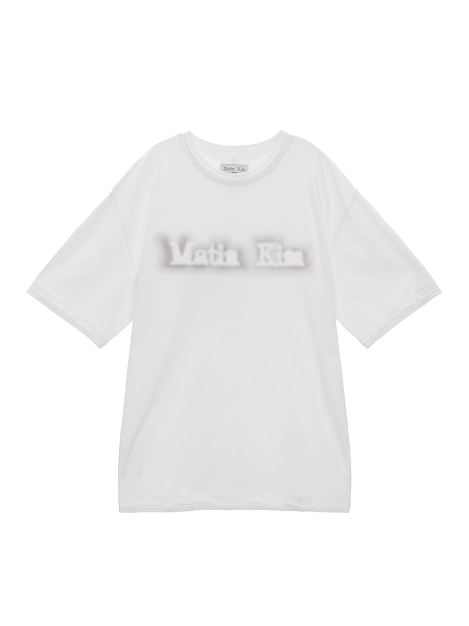 MATIN陰影LOGO上衣 白色