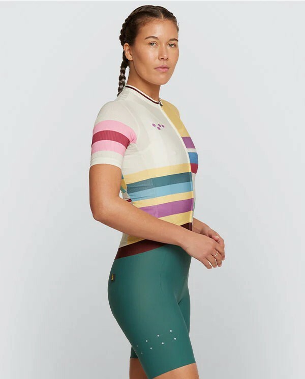 Pedla 女款車衣Heritage Classic Jersey Multi Stripe 復古條紋