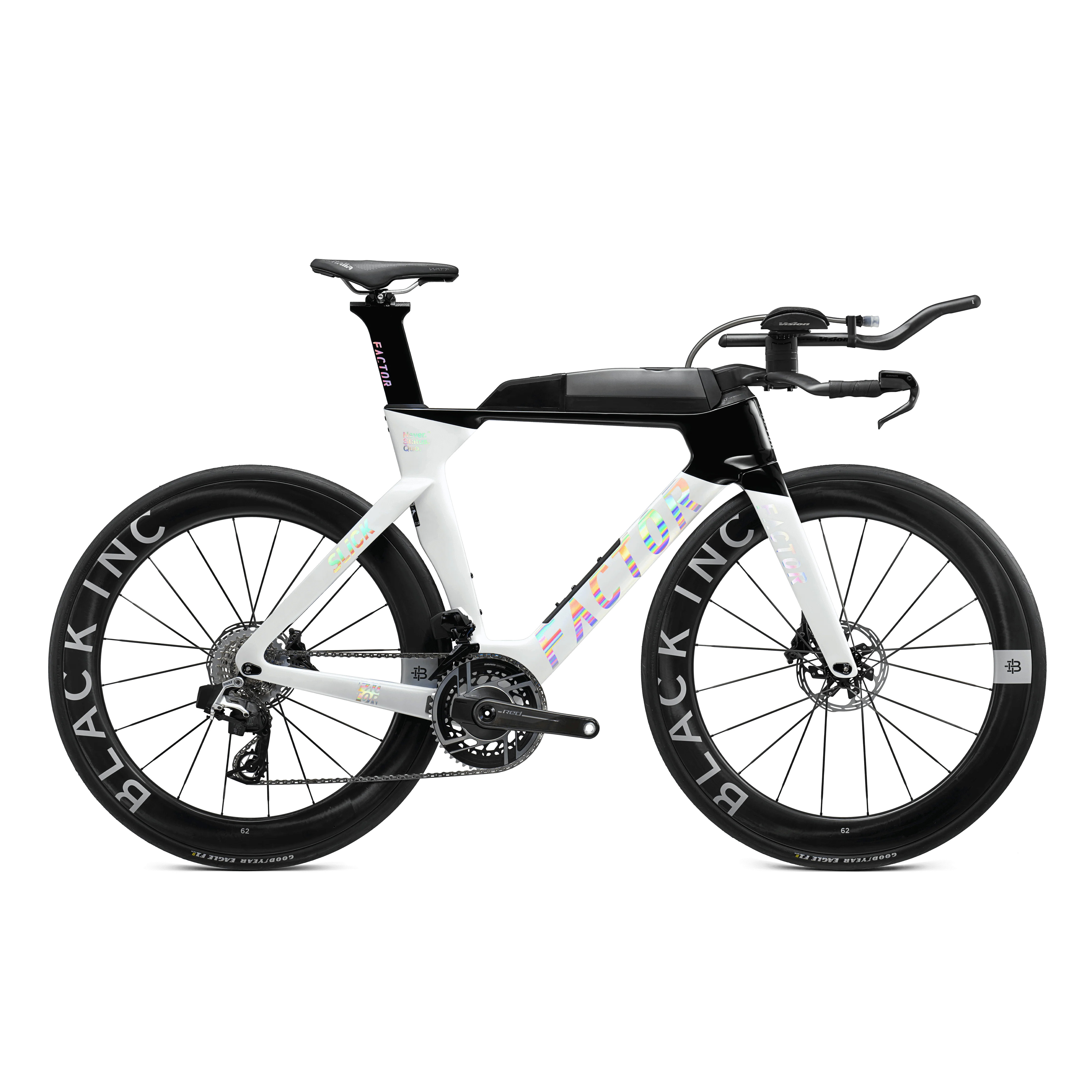 Factor SLiCK Triathlon Bike Shadow White (SRAM RED w/ Power Meter)