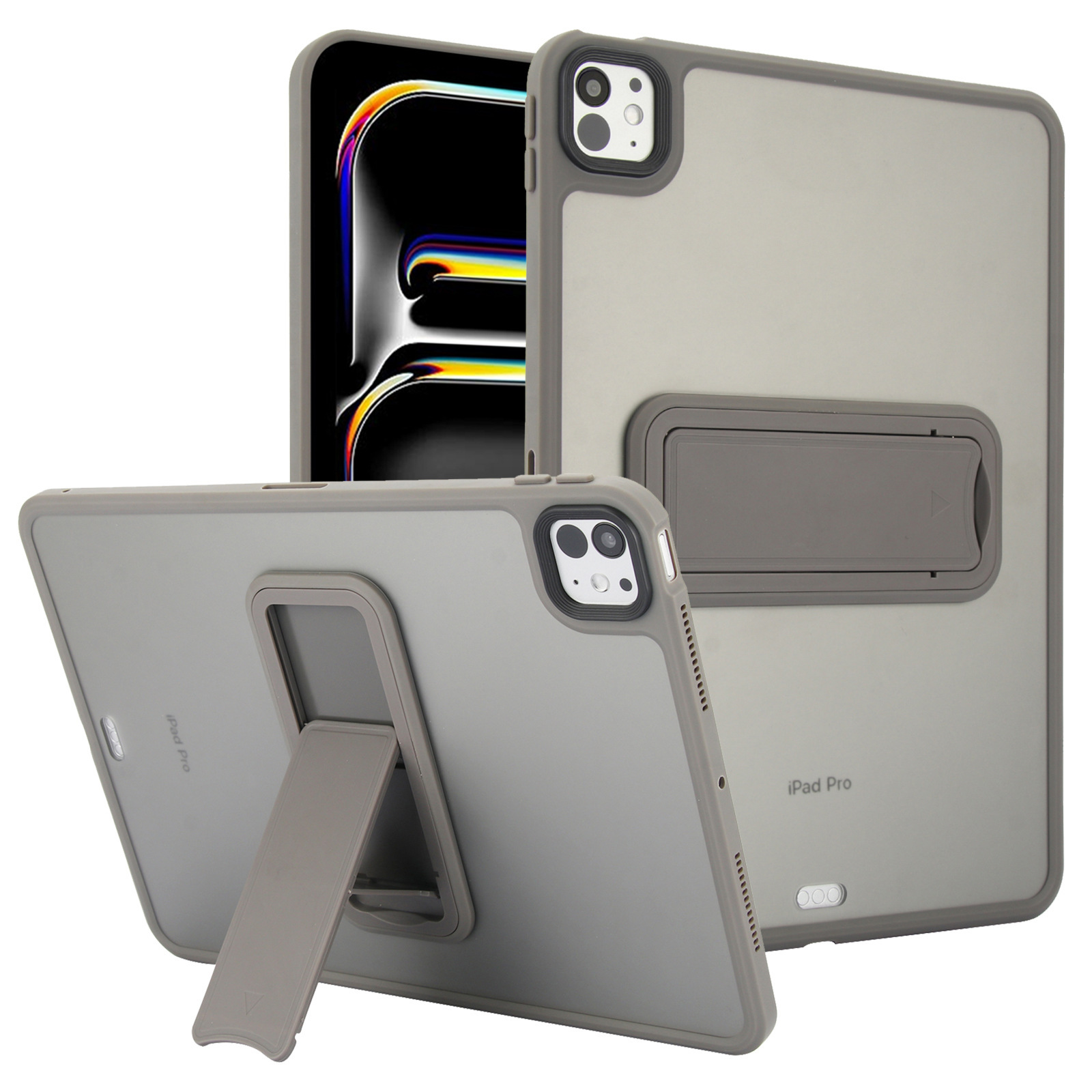 XPRO - Stand Matte Pro - iPad Pro Case 高度防撞磨砂半透明支架平板保護硬殼